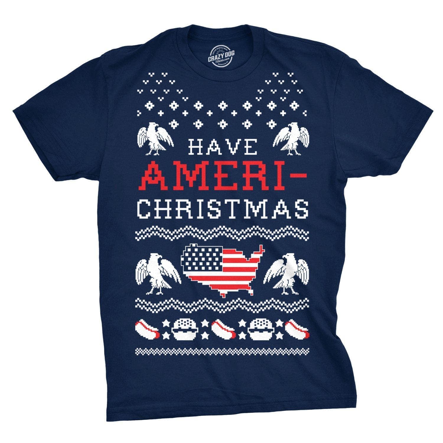 Have Ameri-Christmas Men's Tshirt - Crazy Dog T-Shirts