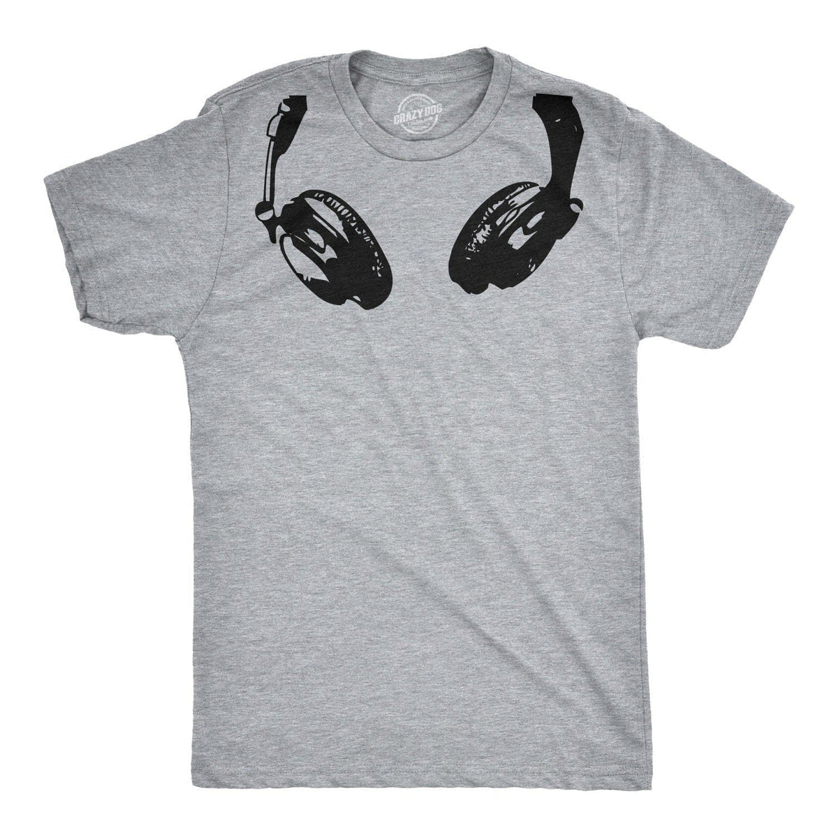 Headphones Men&#39;s Tshirt  -  Crazy Dog T-Shirts