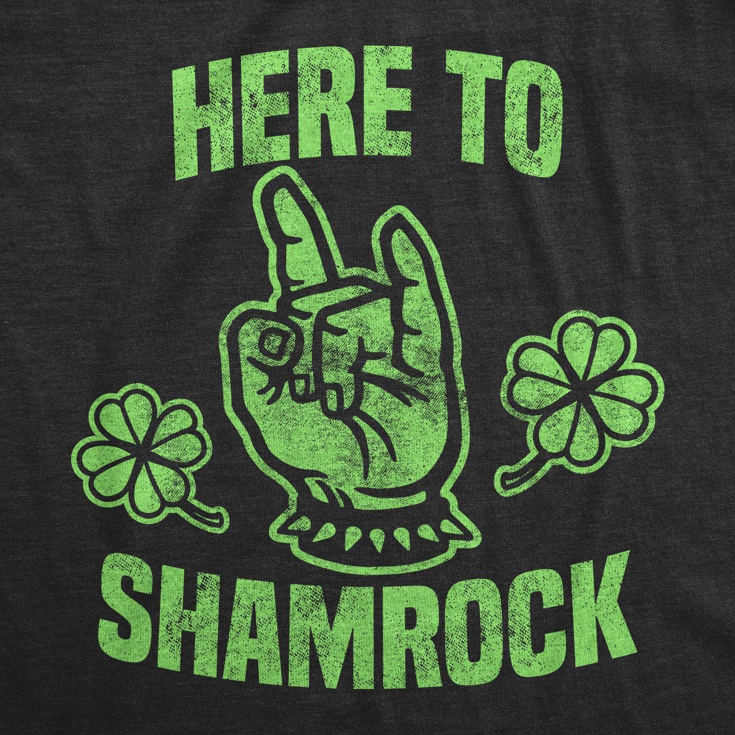 Here To Shamrock Men's Tshirt  -  Crazy Dog T-Shirts