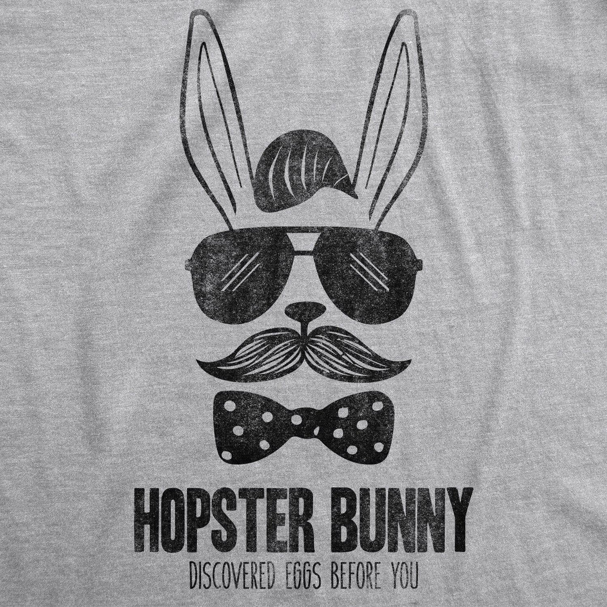 Hipster Bunny Discovered Eggs Before You Men&#39;s Tshirt  -  Crazy Dog T-Shirts