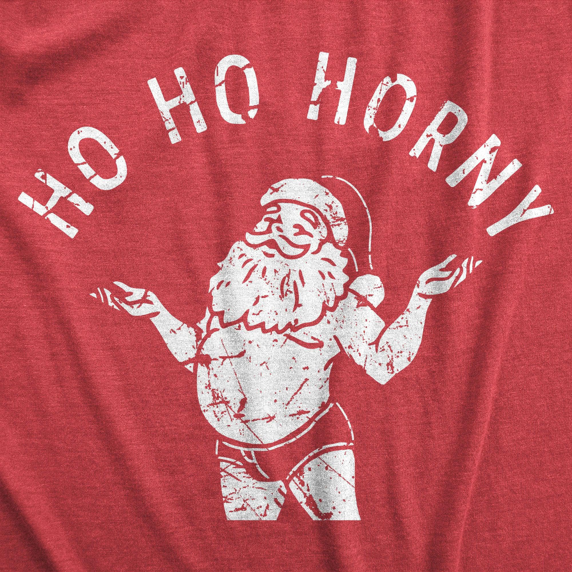 Ho Ho Horny Men's Tshirt  -  Crazy Dog T-Shirts