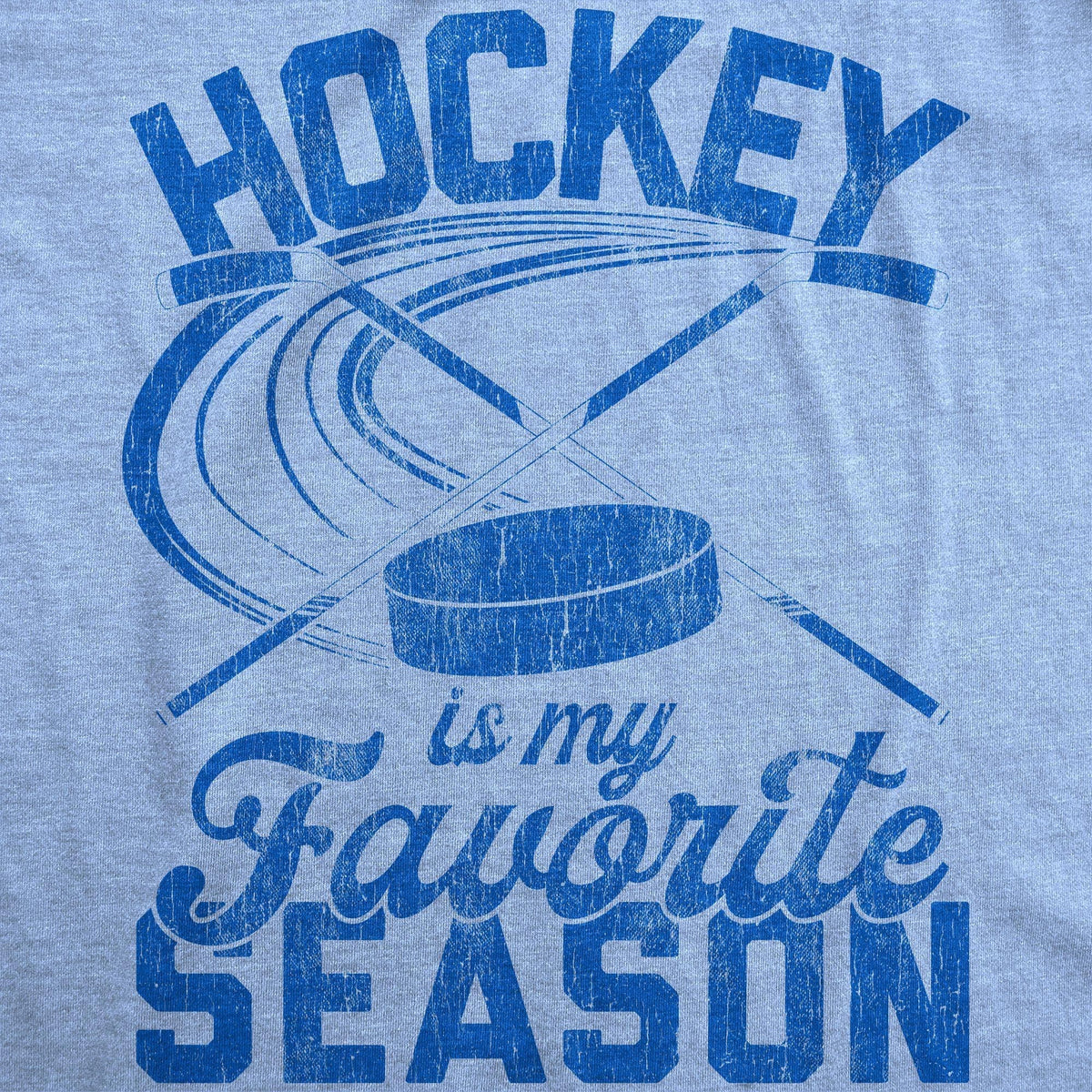 Hockey Is My Favorite Season Men&#39;s Tshirt - Crazy Dog T-Shirts