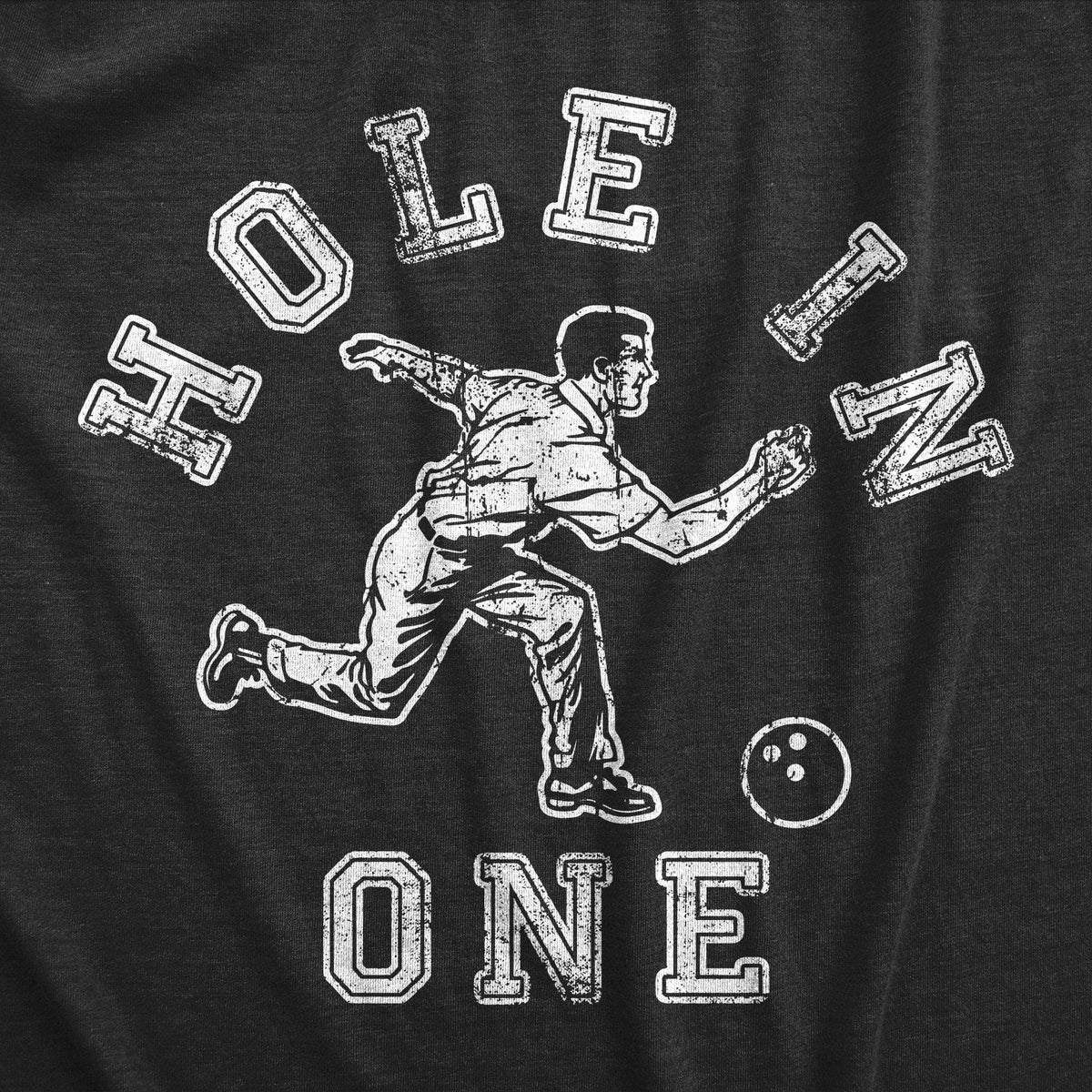 Hole In One Bowling Men&#39;s Tshirt  -  Crazy Dog T-Shirts