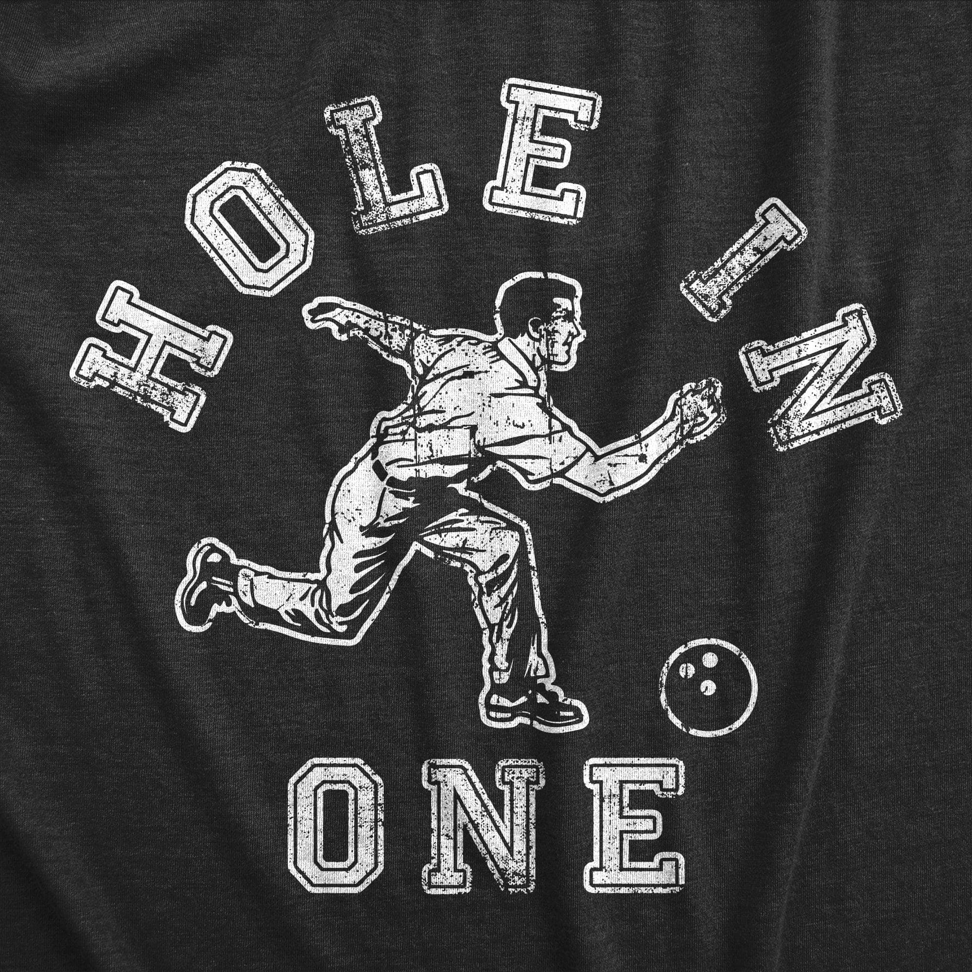 Hole In One Bowling Men's Tshirt  -  Crazy Dog T-Shirts