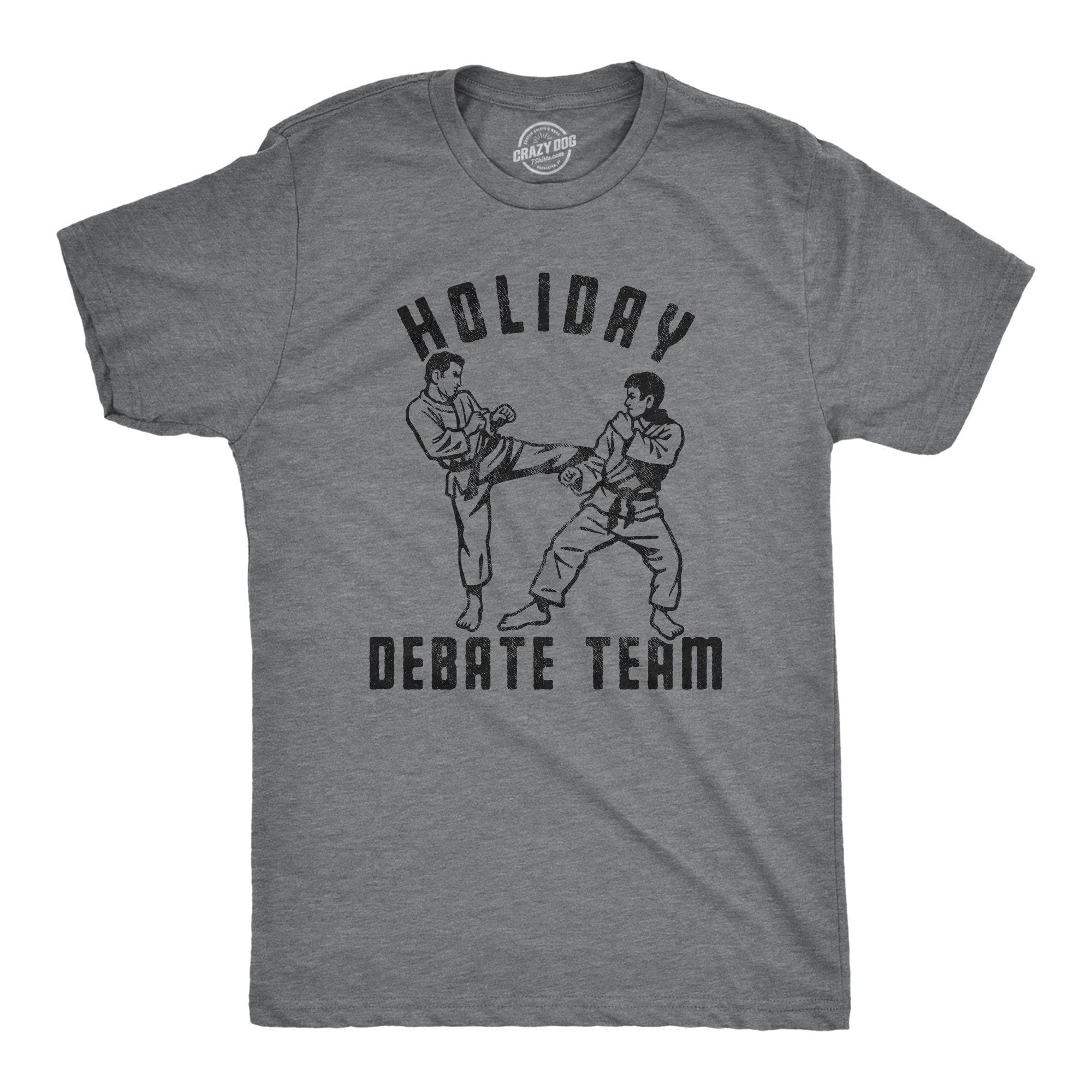 Holiday Debate Team Men's Tshirt - Crazy Dog T-Shirts