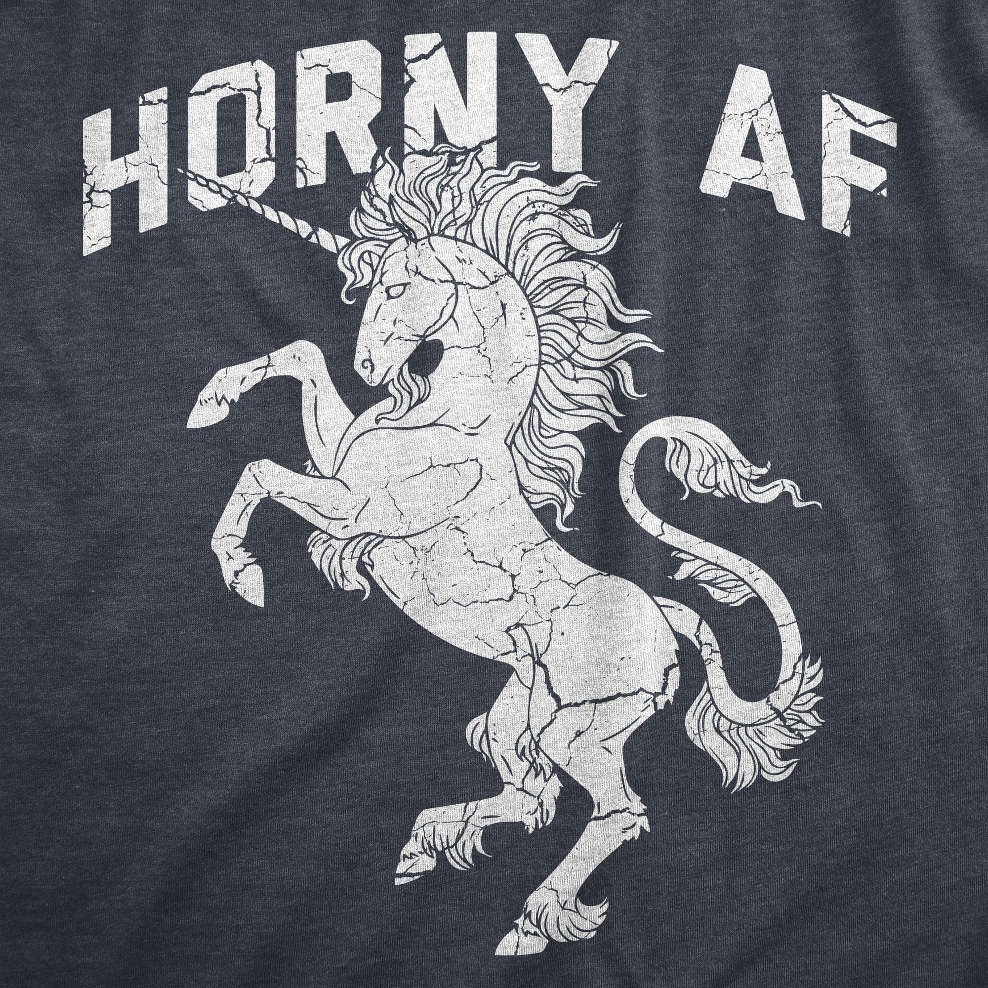 Horny AF Men's Tshirt  -  Crazy Dog T-Shirts
