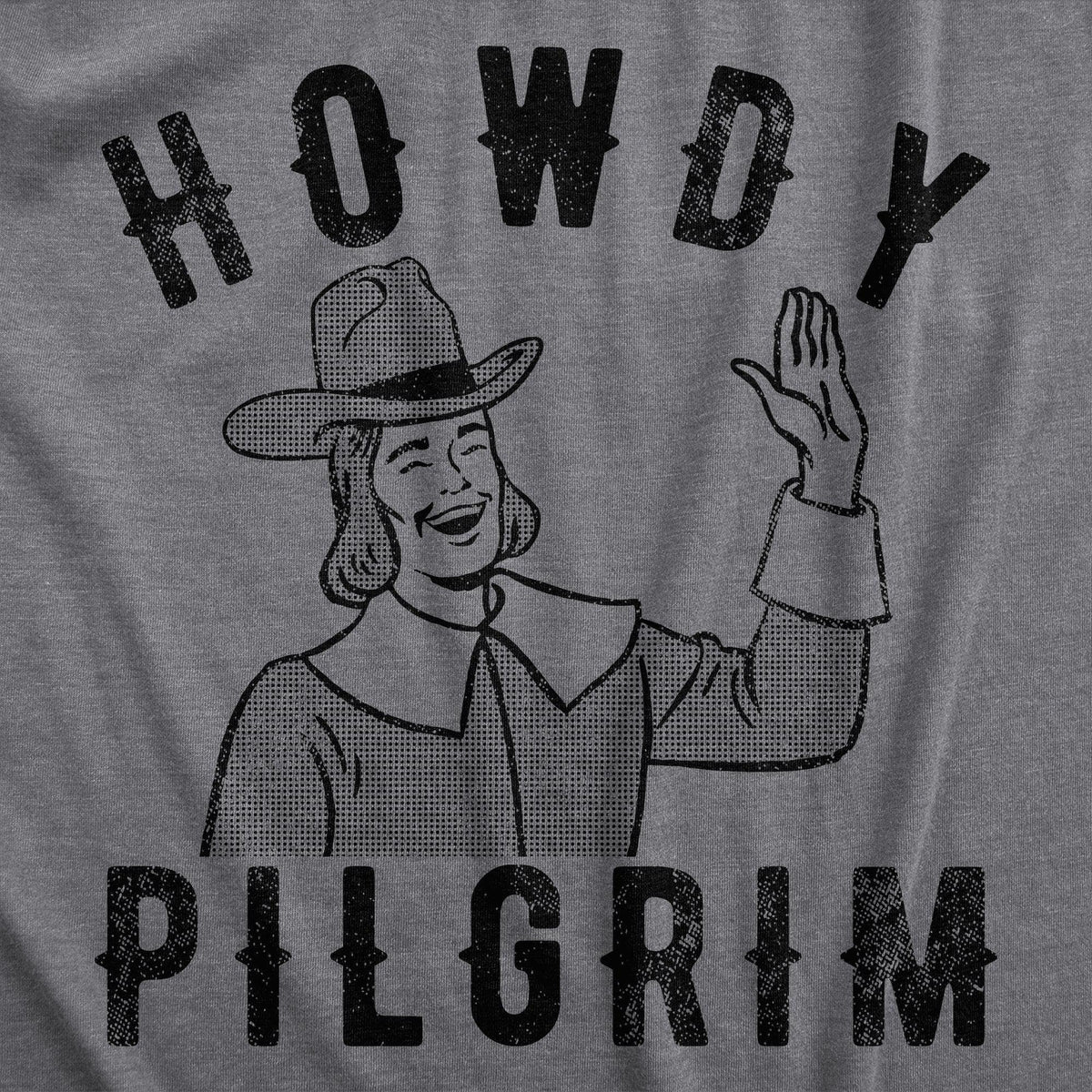 Howdy Pilgrim Men&#39;s Tshirt  -  Crazy Dog T-Shirts