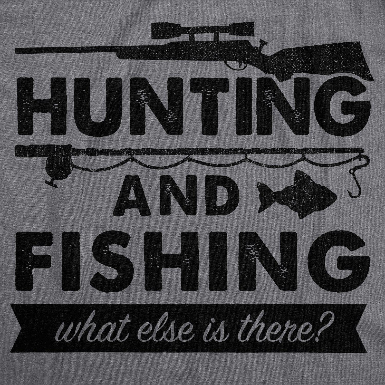 Hunting And Fishing Men's Tshirt  -  Crazy Dog T-Shirts