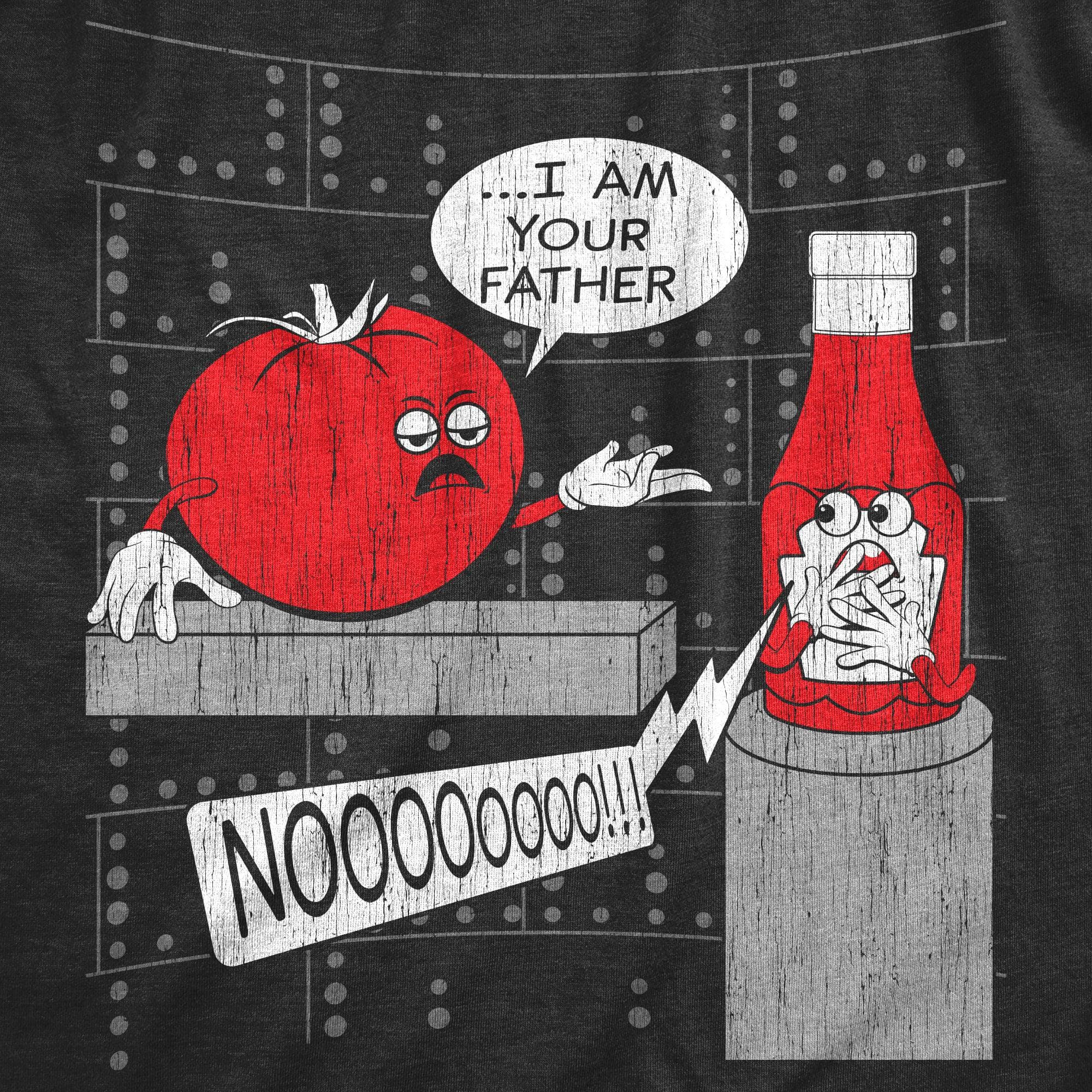I Am Your Father Ketchup Men's Tshirt  -  Crazy Dog T-Shirts