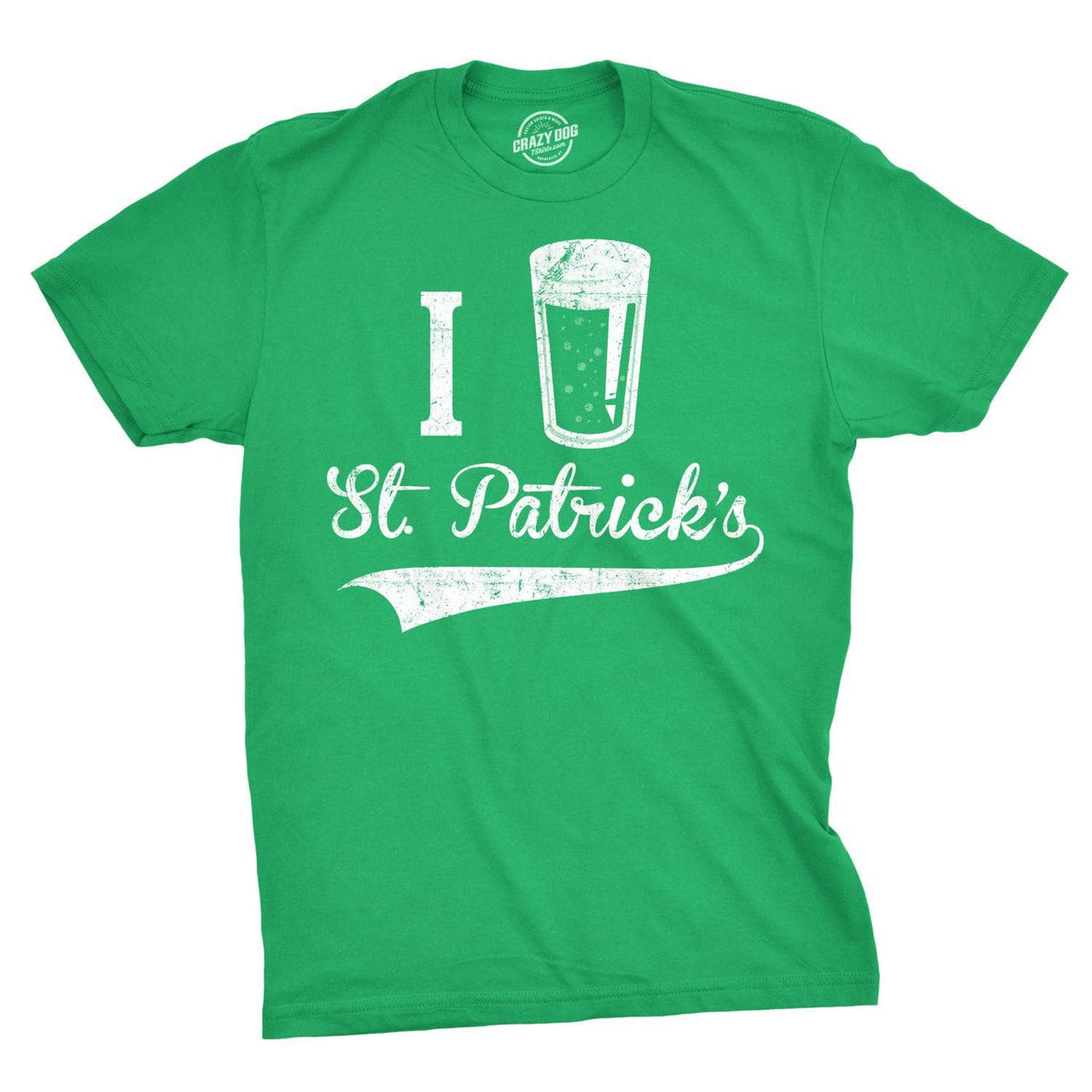 I Beer St. Patrick&#39;s Day Men&#39;s Tshirt  -  Crazy Dog T-Shirts