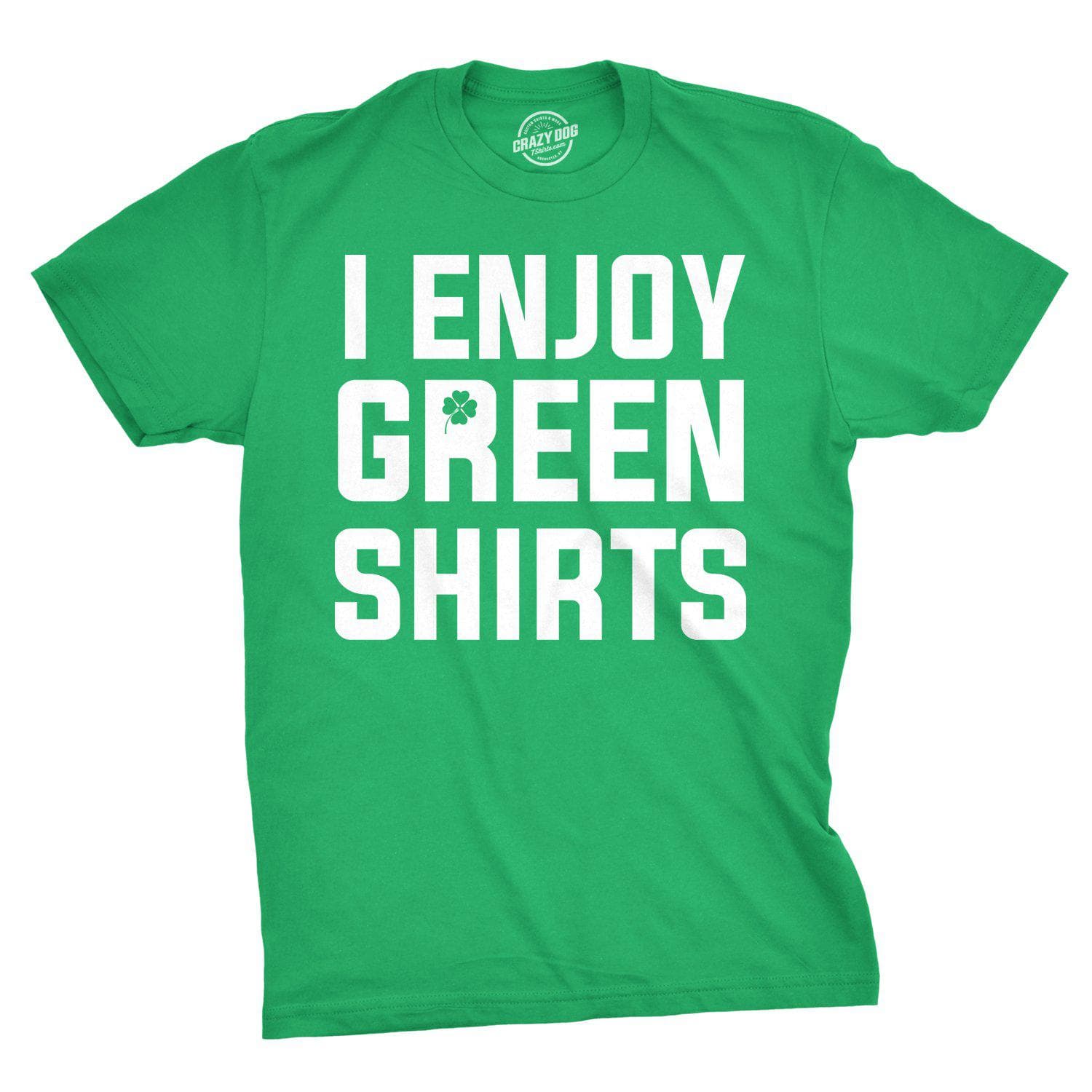 I Enjoy Green Shirts Men's Tshirt - Crazy Dog T-Shirts