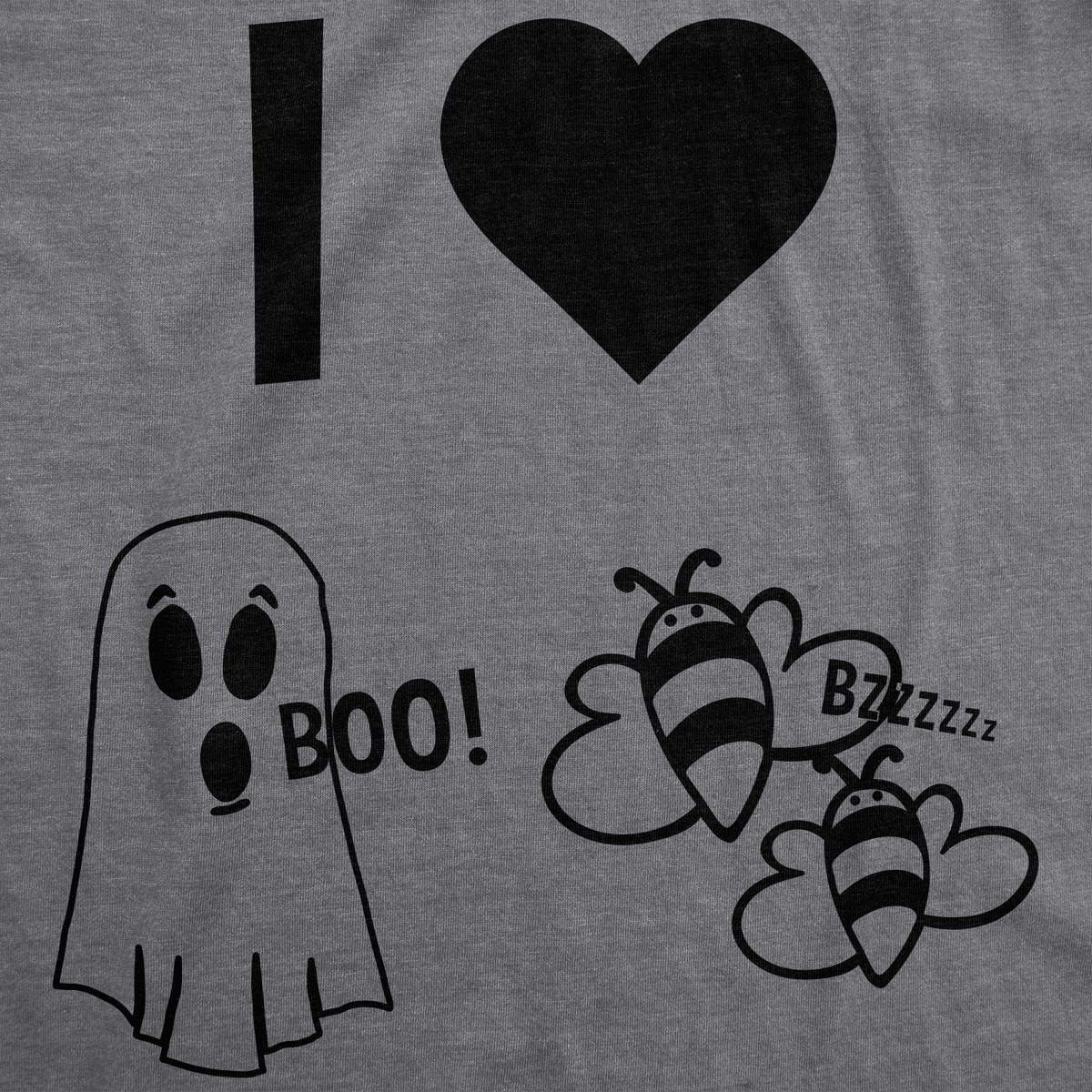 I Heart Boo Bees Men&#39;s Tshirt  -  Crazy Dog T-Shirts