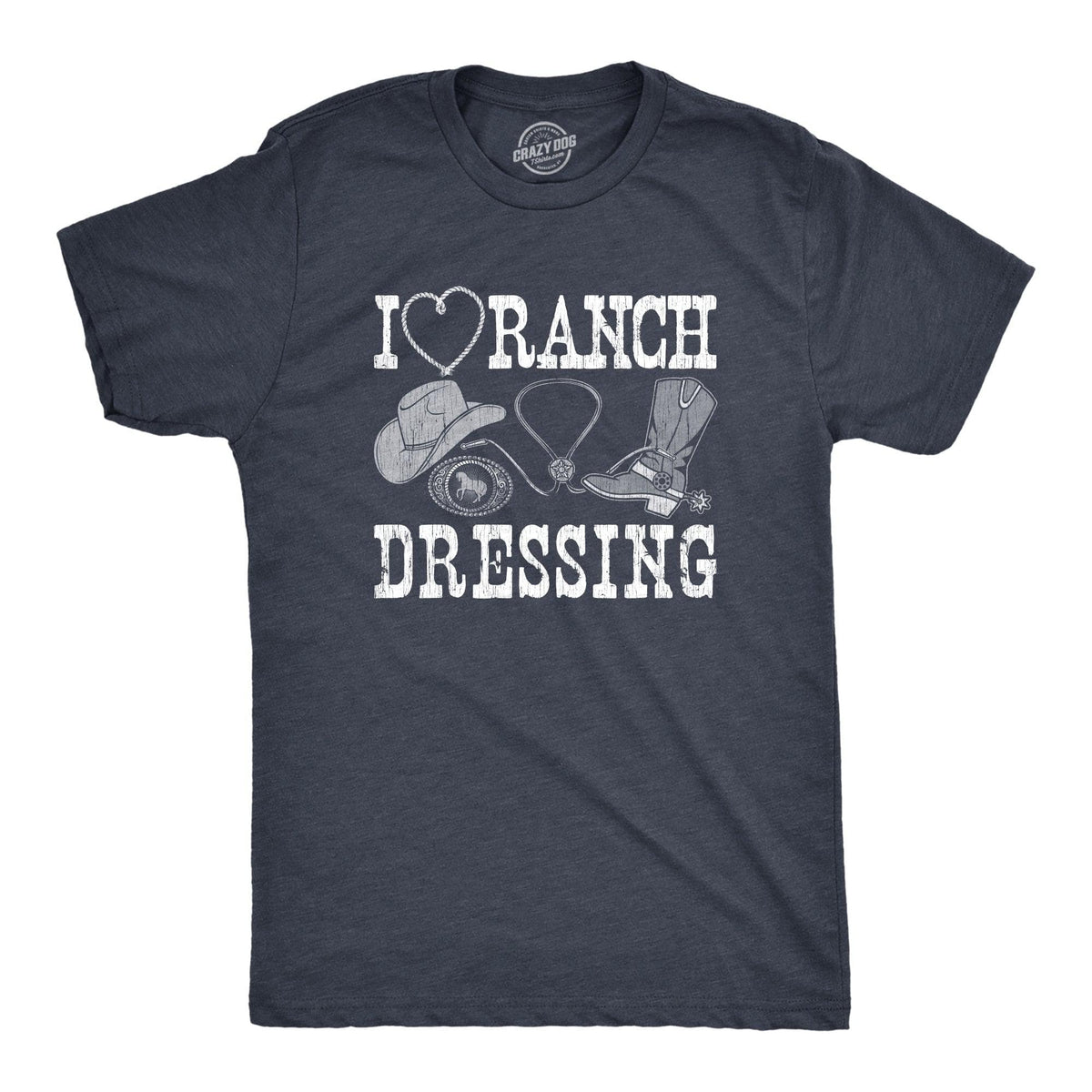 I Heart Ranch Dressing Men&#39;s Tshirt  -  Crazy Dog T-Shirts
