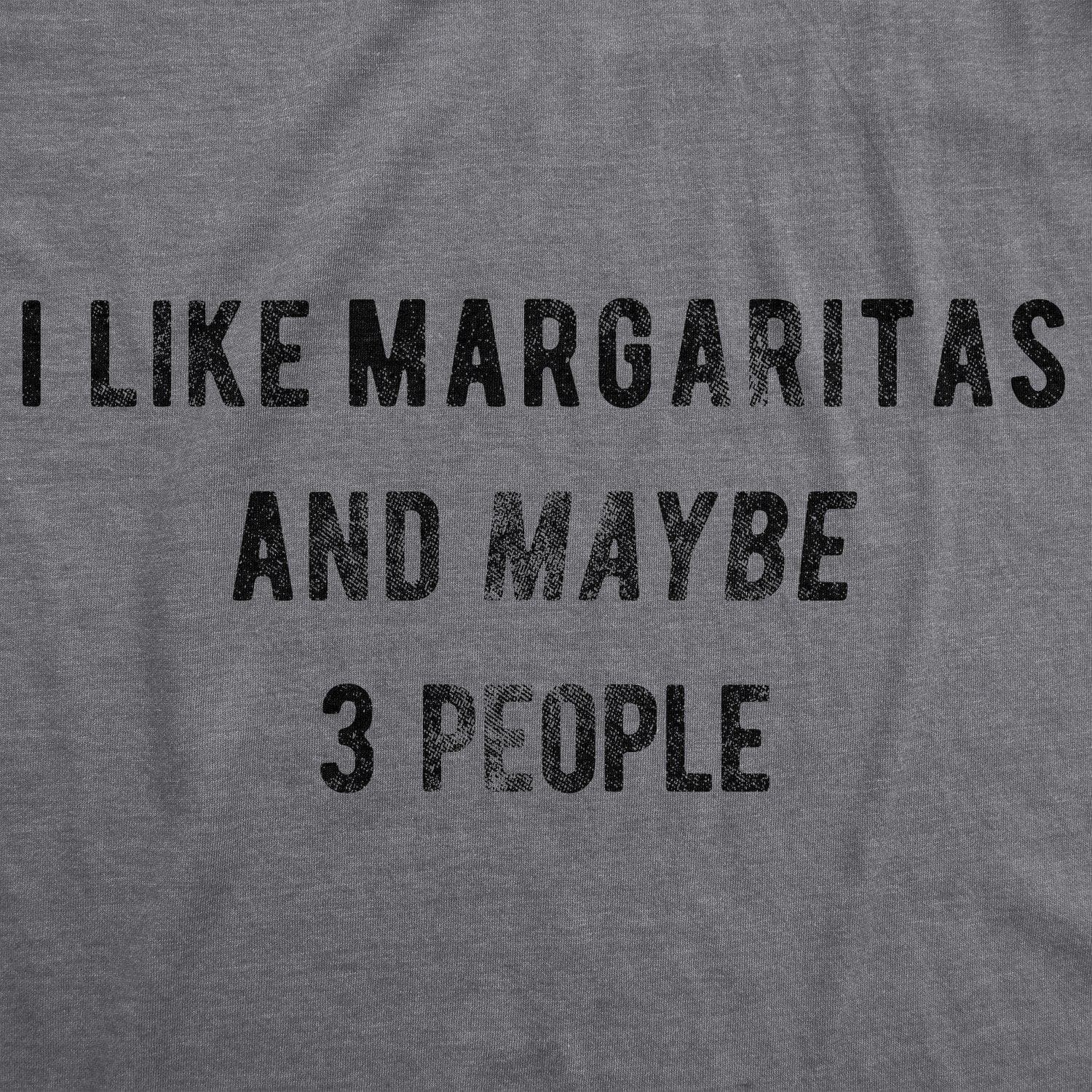 I Like Margaritas And Maybe 3 People Men's Tshirt  -  Crazy Dog T-Shirts