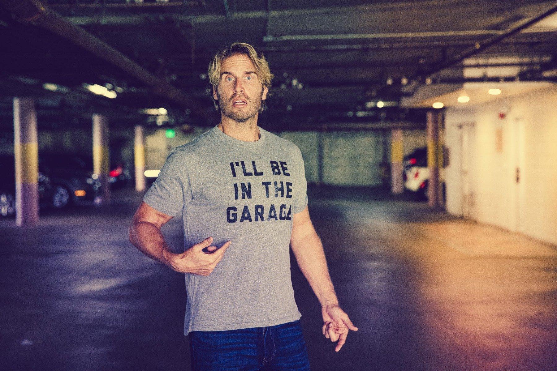 I'll Be In The Garage Men's Tshirt  -  Crazy Dog T-Shirts