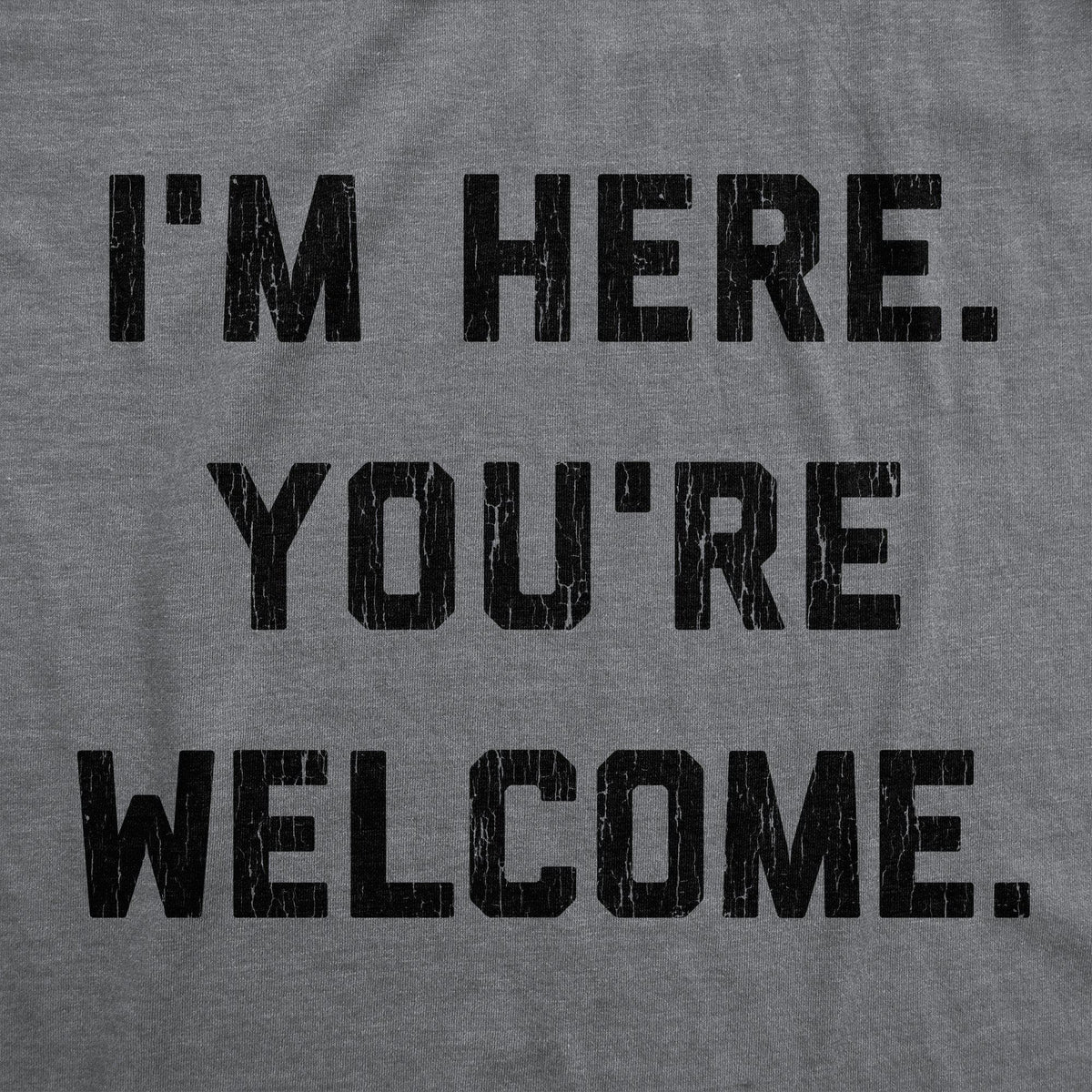 I&#39;m Here. You&#39;re Welcome. Men&#39;s Tshirt - Crazy Dog T-Shirts
