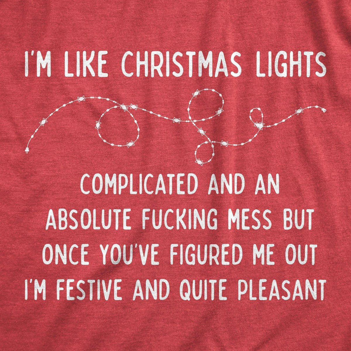 I&#39;m Like Christmas Lights Men&#39;s Tshirt - Crazy Dog T-Shirts