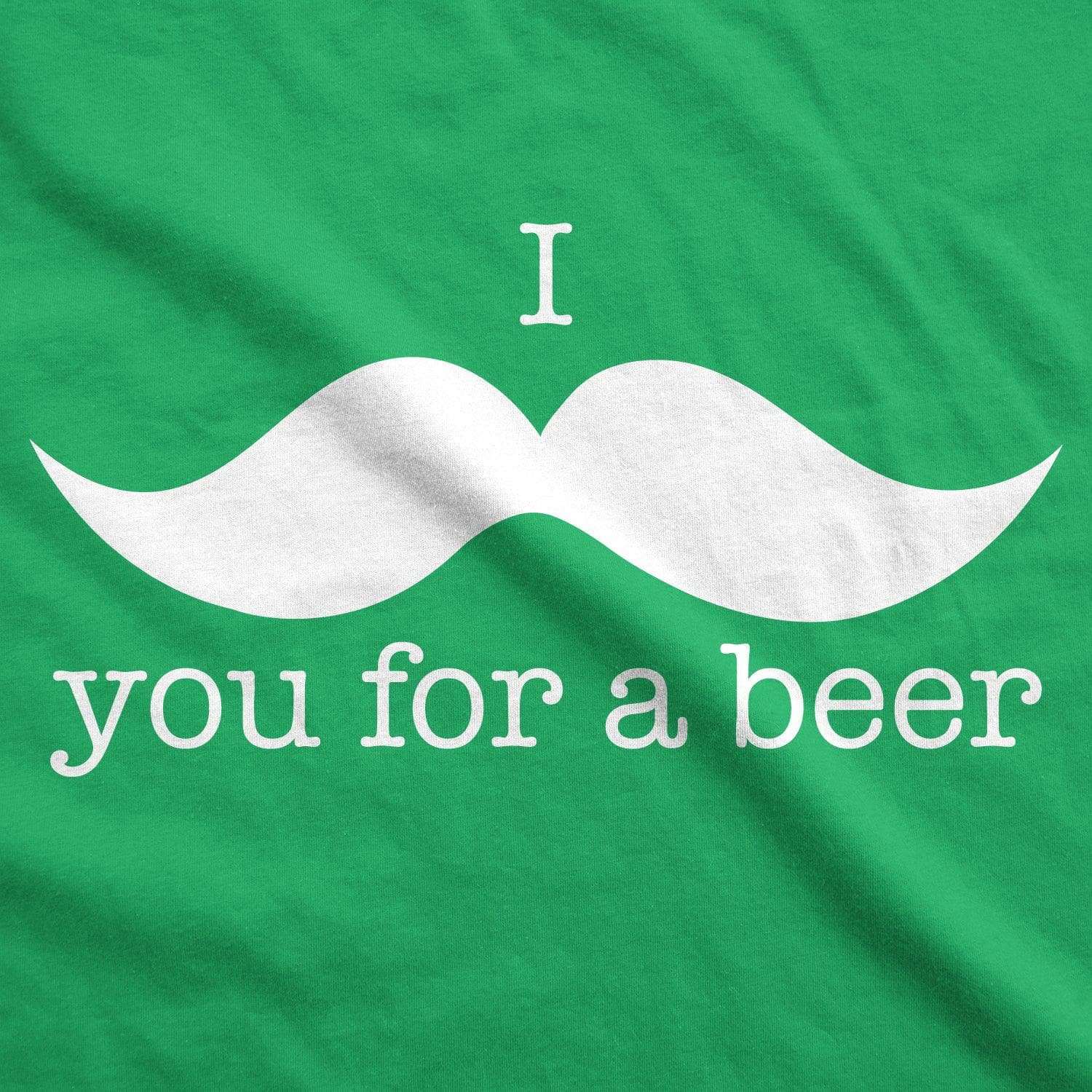 I Mustache You For A Beer Men's Tshirt  -  Crazy Dog T-Shirts