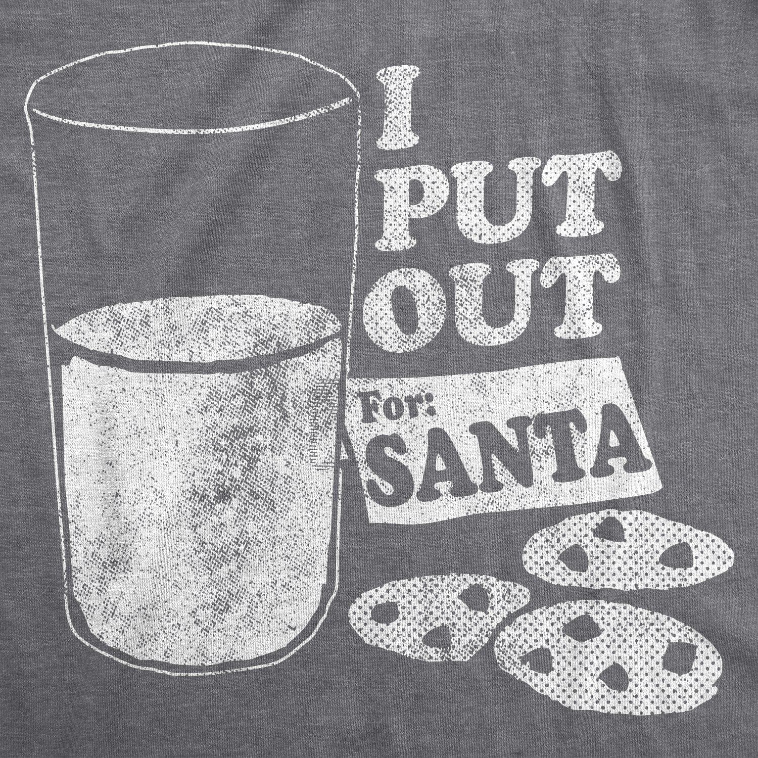 I Put Out For Santa Men's Tshirt - Crazy Dog T-Shirts