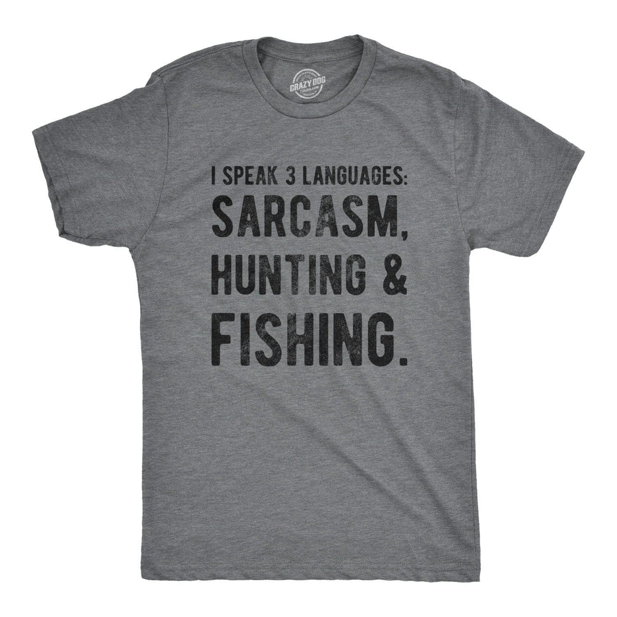 I Speak 3 Languages Men&#39;s Tshirt  -  Crazy Dog T-Shirts