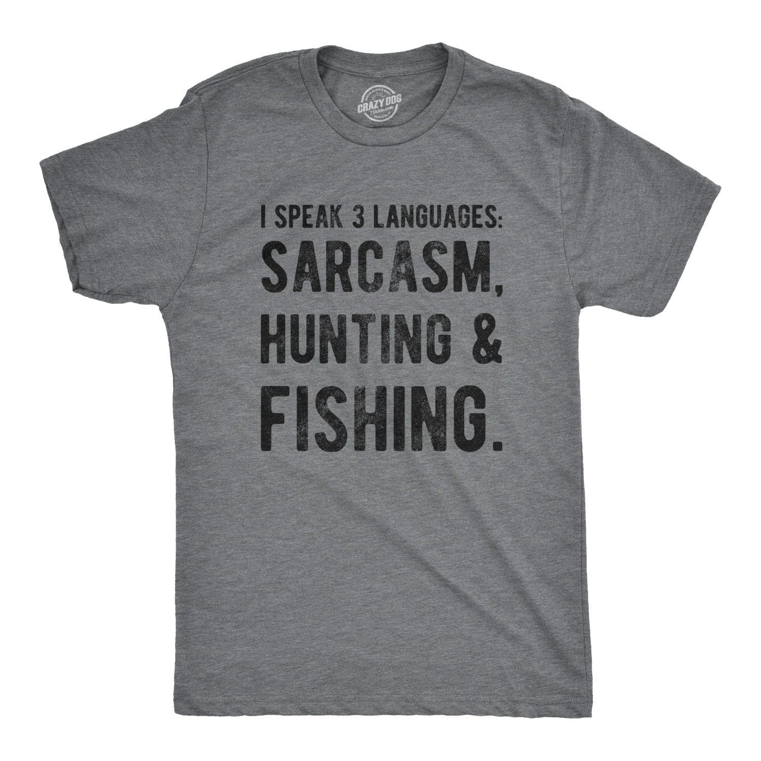 I Speak 3 Languages Men's Tshirt  -  Crazy Dog T-Shirts