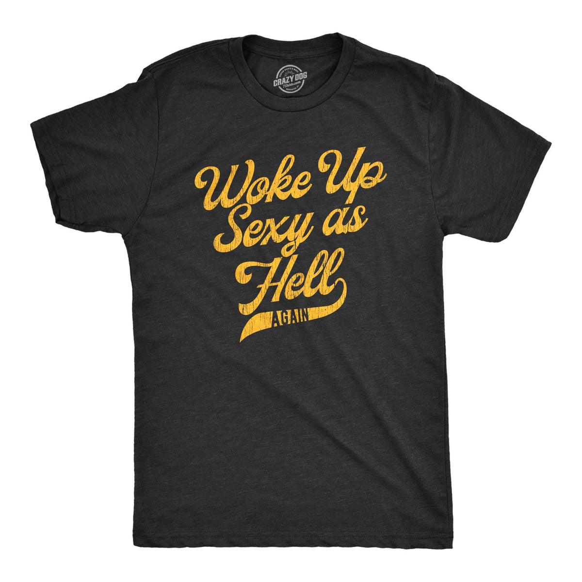 I Woke Up Sexy As Hell Again Men&#39;s Tshirt  -  Crazy Dog T-Shirts
