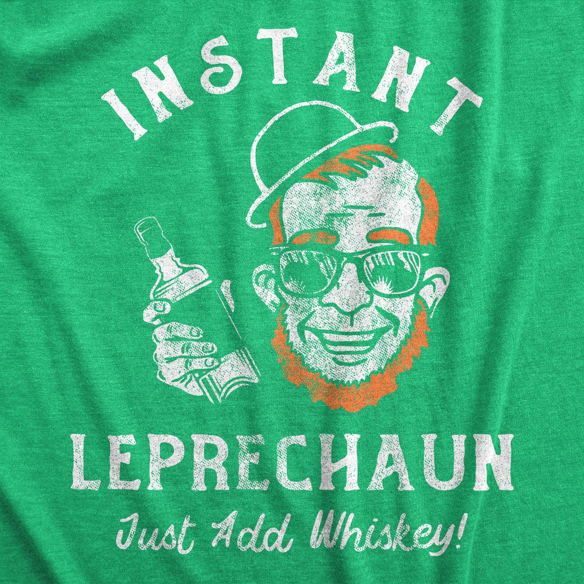Instant Leprechaun Just Add Whiskey Men's Tshirt  -  Crazy Dog T-Shirts