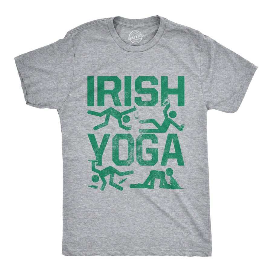 Irish Yoga Men's Tshirt  -  Crazy Dog T-Shirts