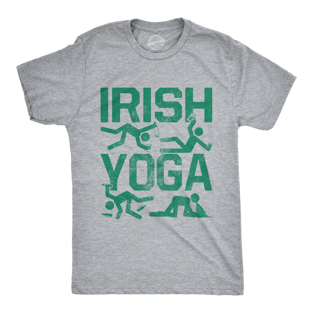 Irish Yoga T Shirt Mens - Purple Print House