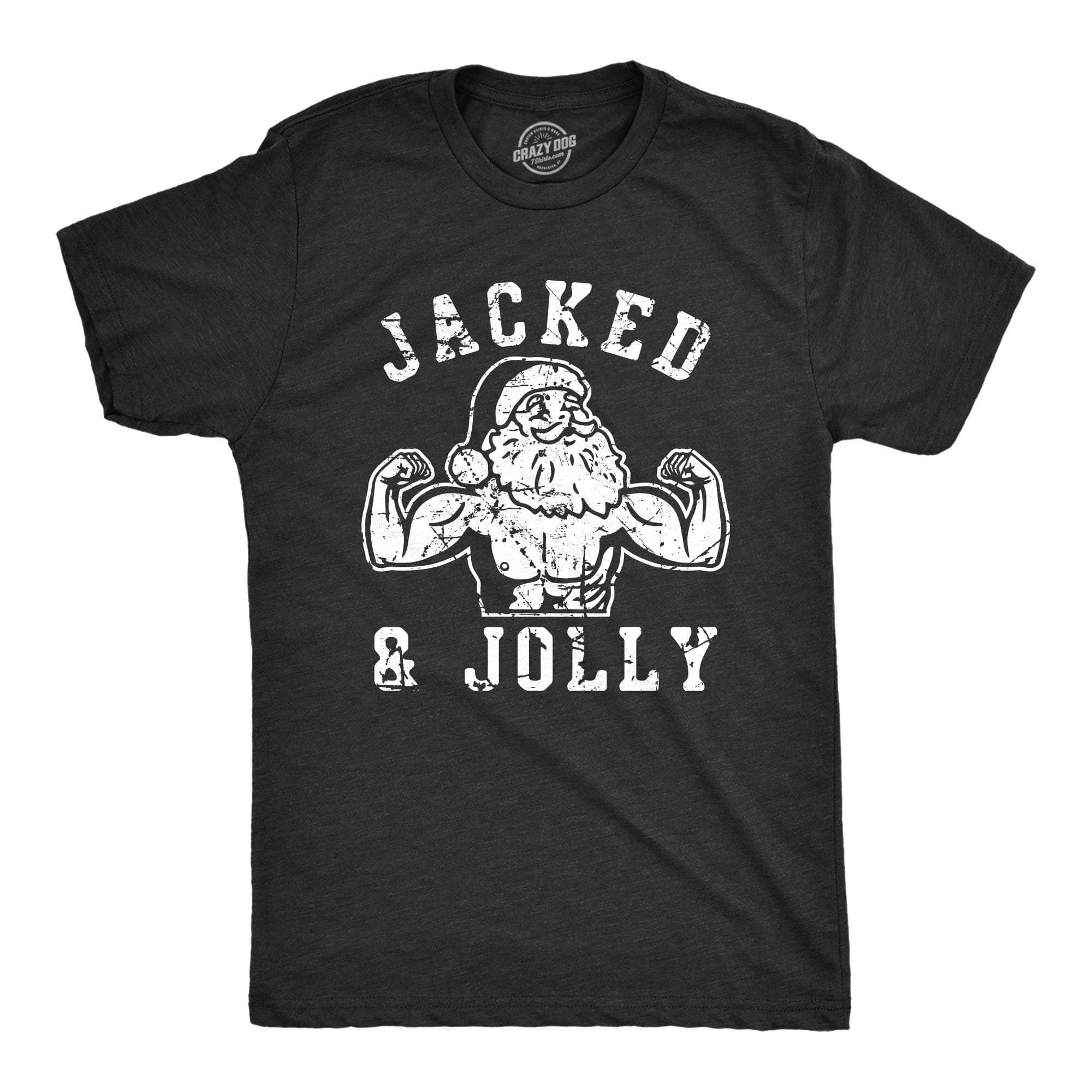 Jacked And Jolly Men's Tshirt  -  Crazy Dog T-Shirts