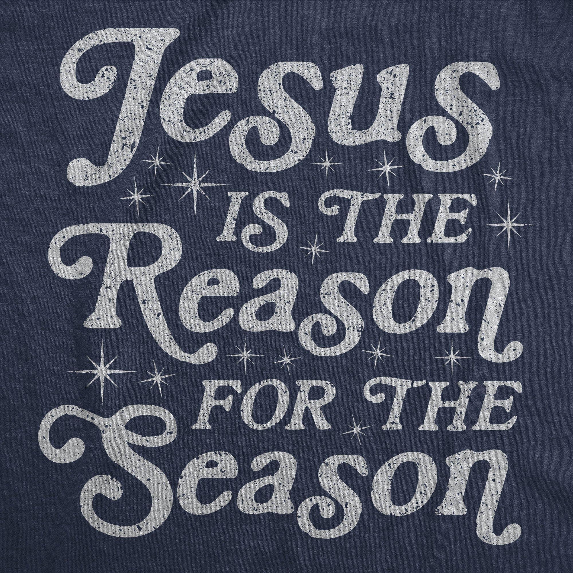 Jesus Is The Reason For The Season Men's Tshirt - Crazy Dog T-Shirts