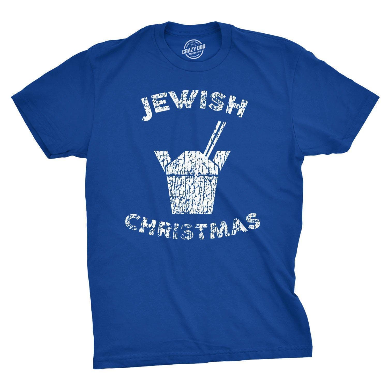 Jewish Christmas Men's Tshirt - Crazy Dog T-Shirts