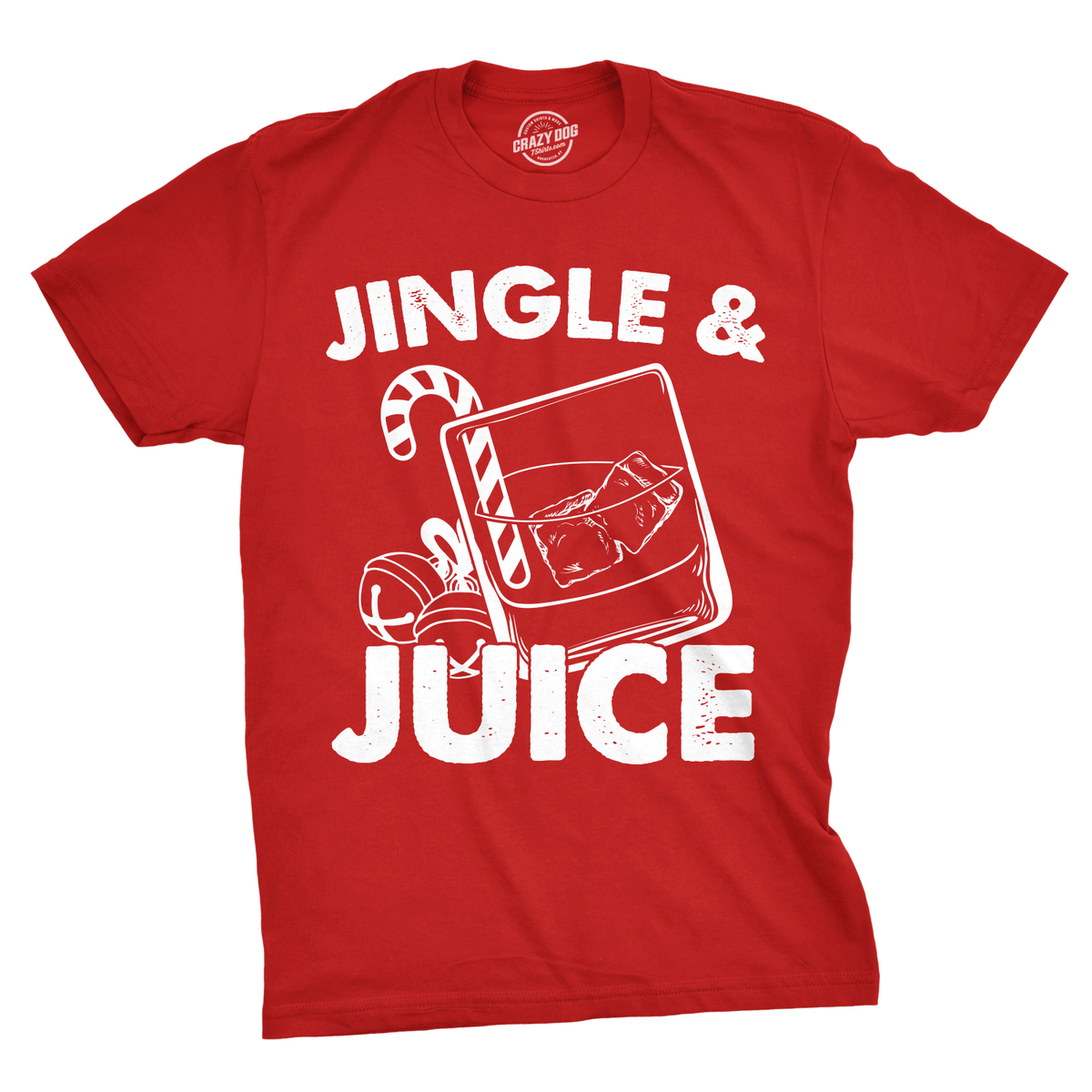 Jingle And Juice Men&#39;s Tshirt - Crazy Dog T-Shirts