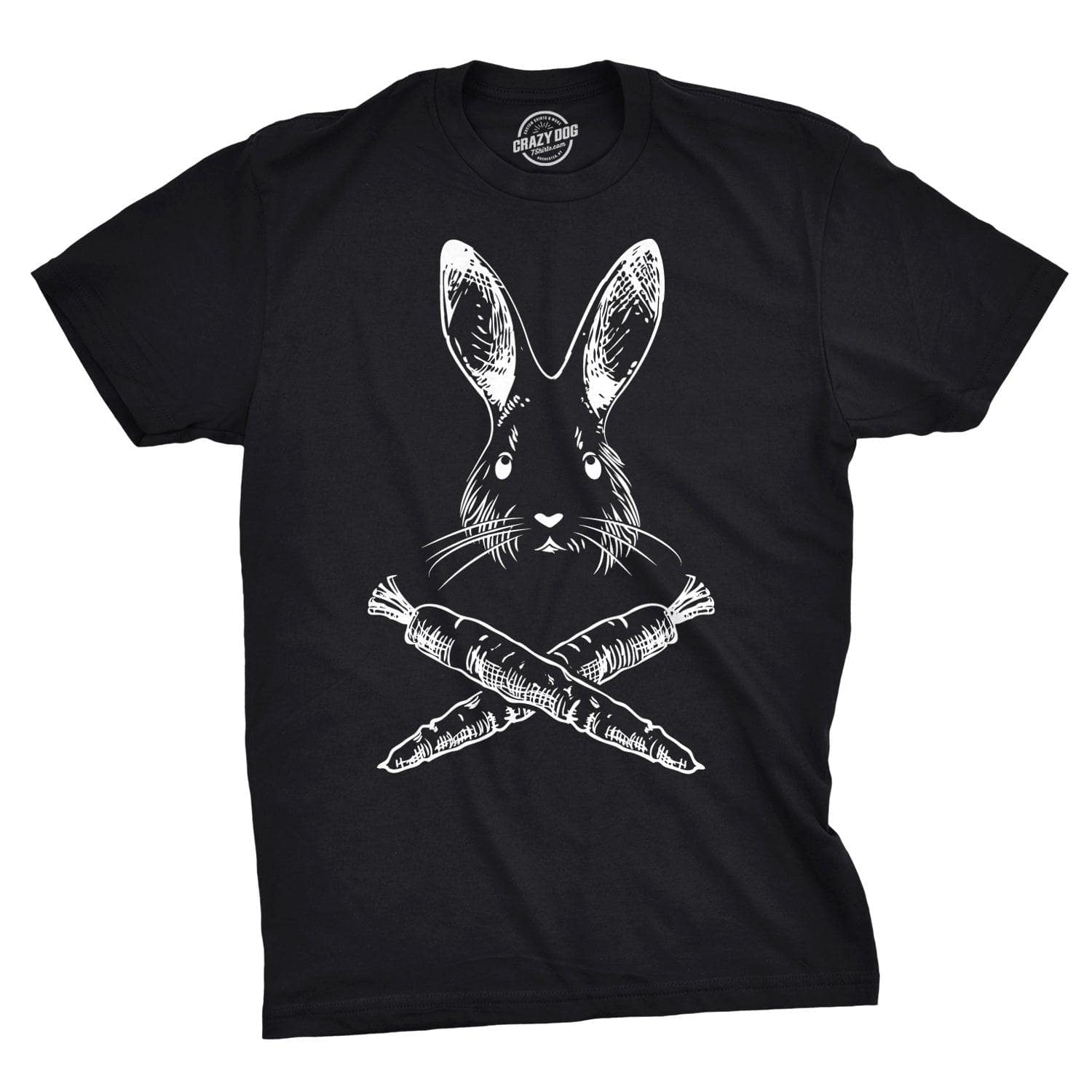 Jolly Roger Easter Men's Tshirt  -  Crazy Dog T-Shirts