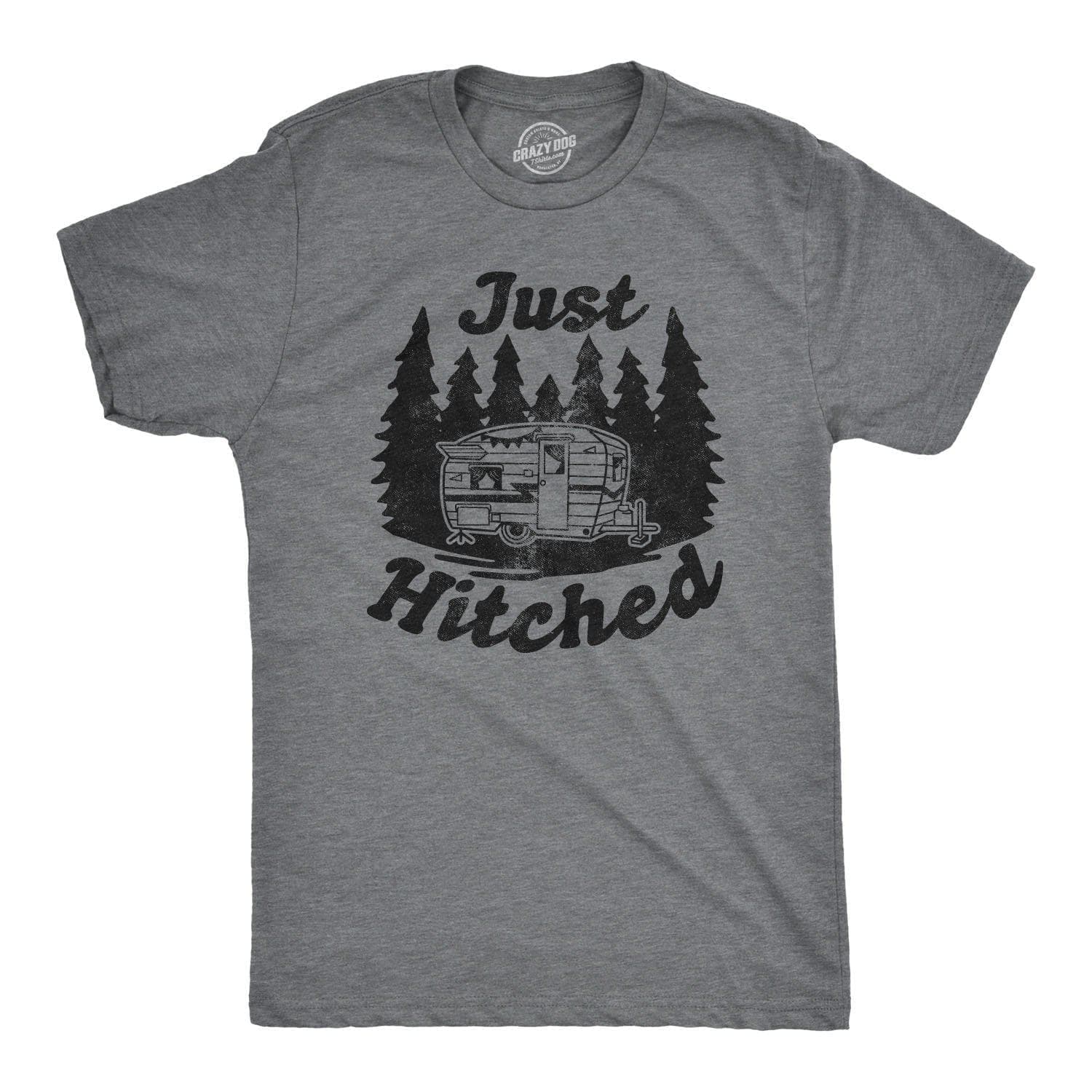 Just Hitched Men's Tshirt - Crazy Dog T-Shirts