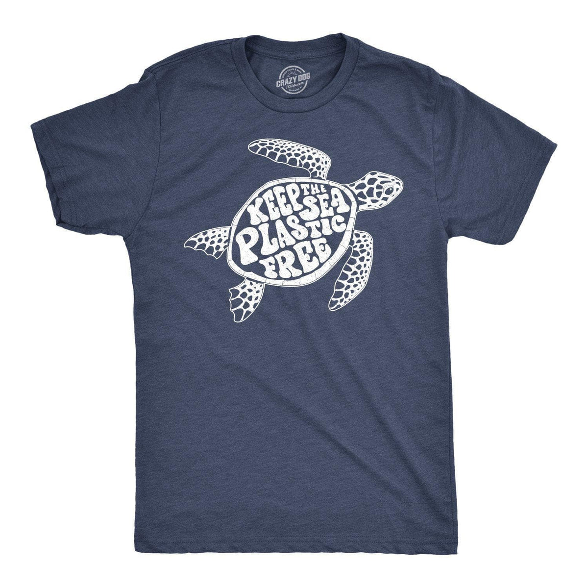 Keep The Sea Plastic Fre Men&#39;s Tshirt - Crazy Dog T-Shirts