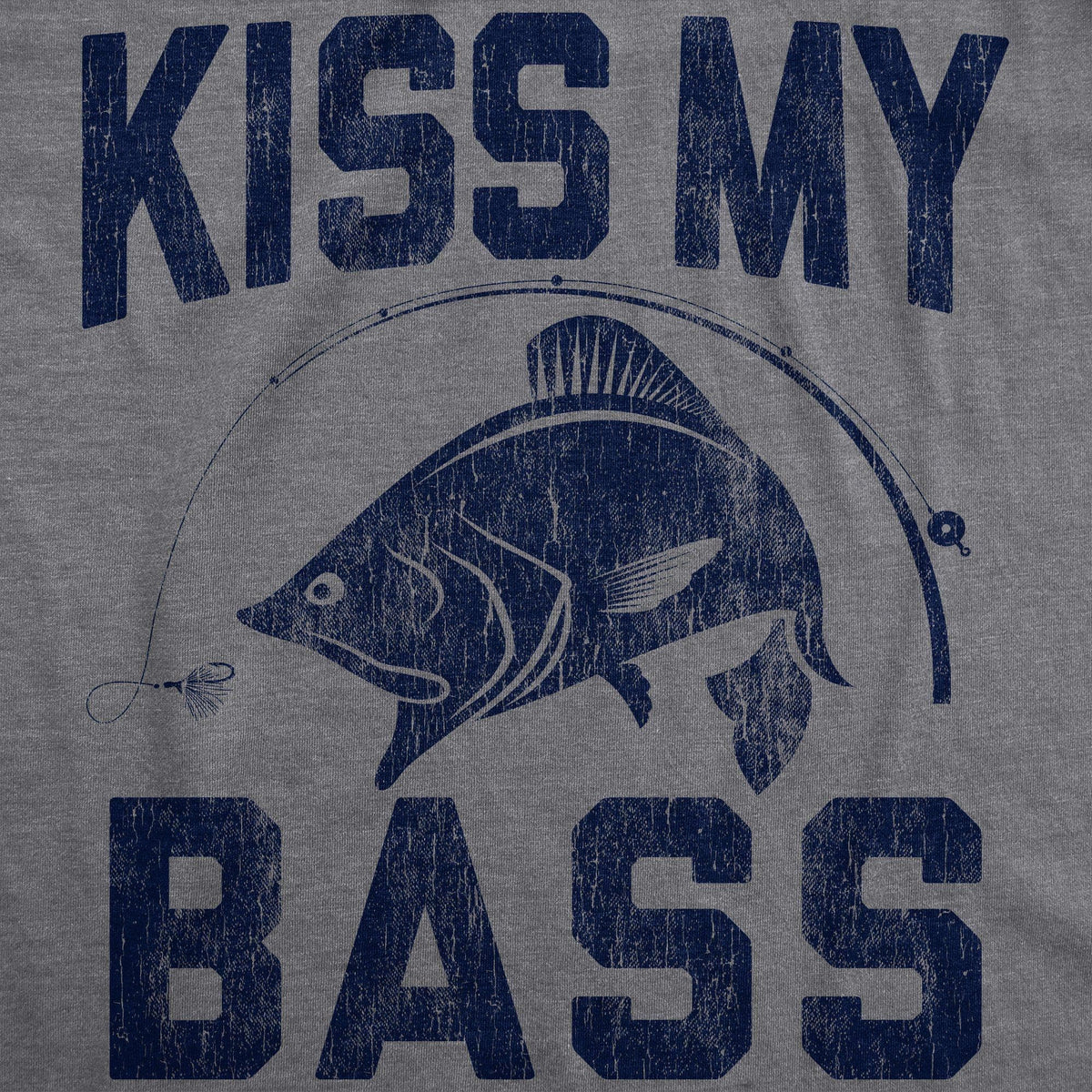 Kiss My Bass Men&#39;s Tshirt - Crazy Dog T-Shirts