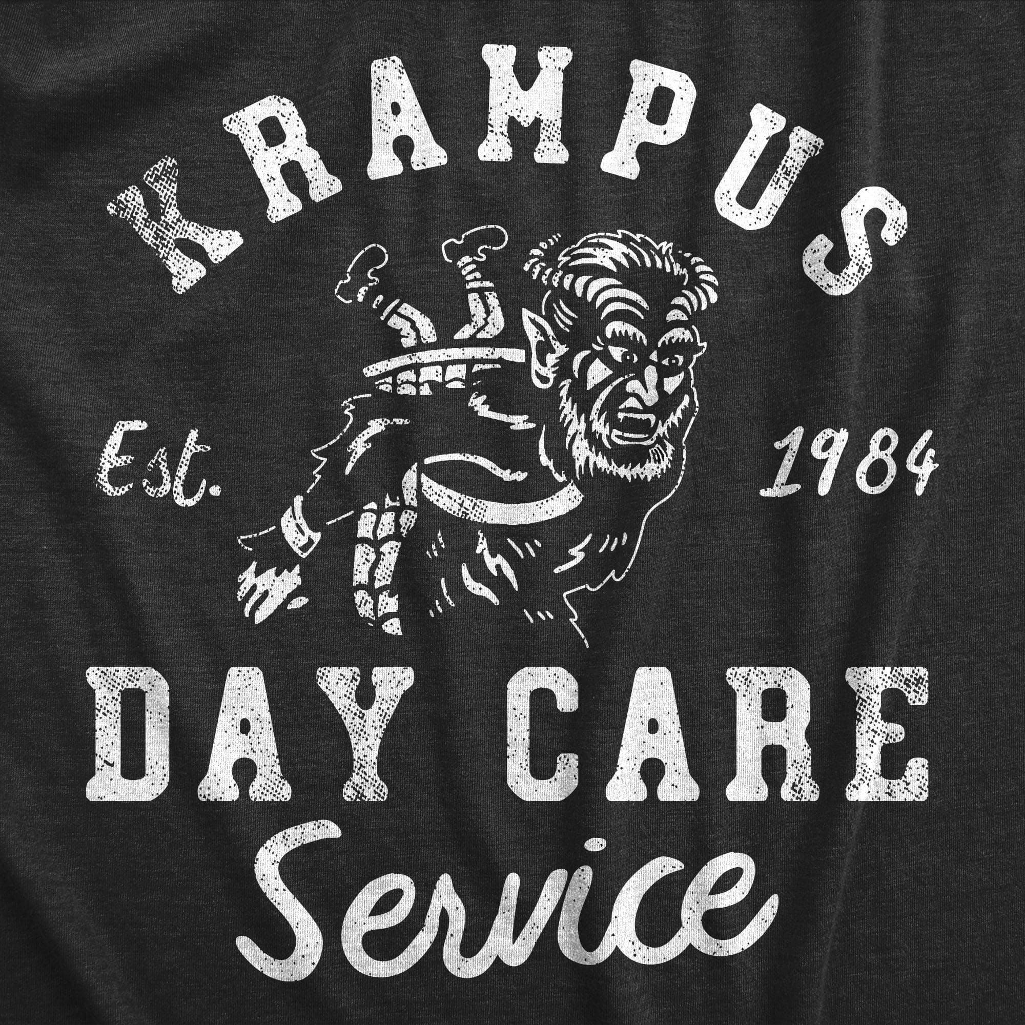 Krampus Day Care Service Men's Tshirt  -  Crazy Dog T-Shirts