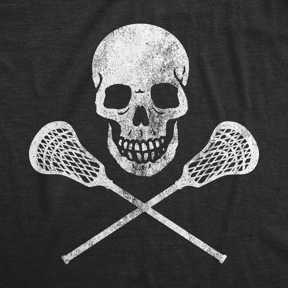 Lacrosse Skull Men&#39;s Tshirt - Crazy Dog T-Shirts