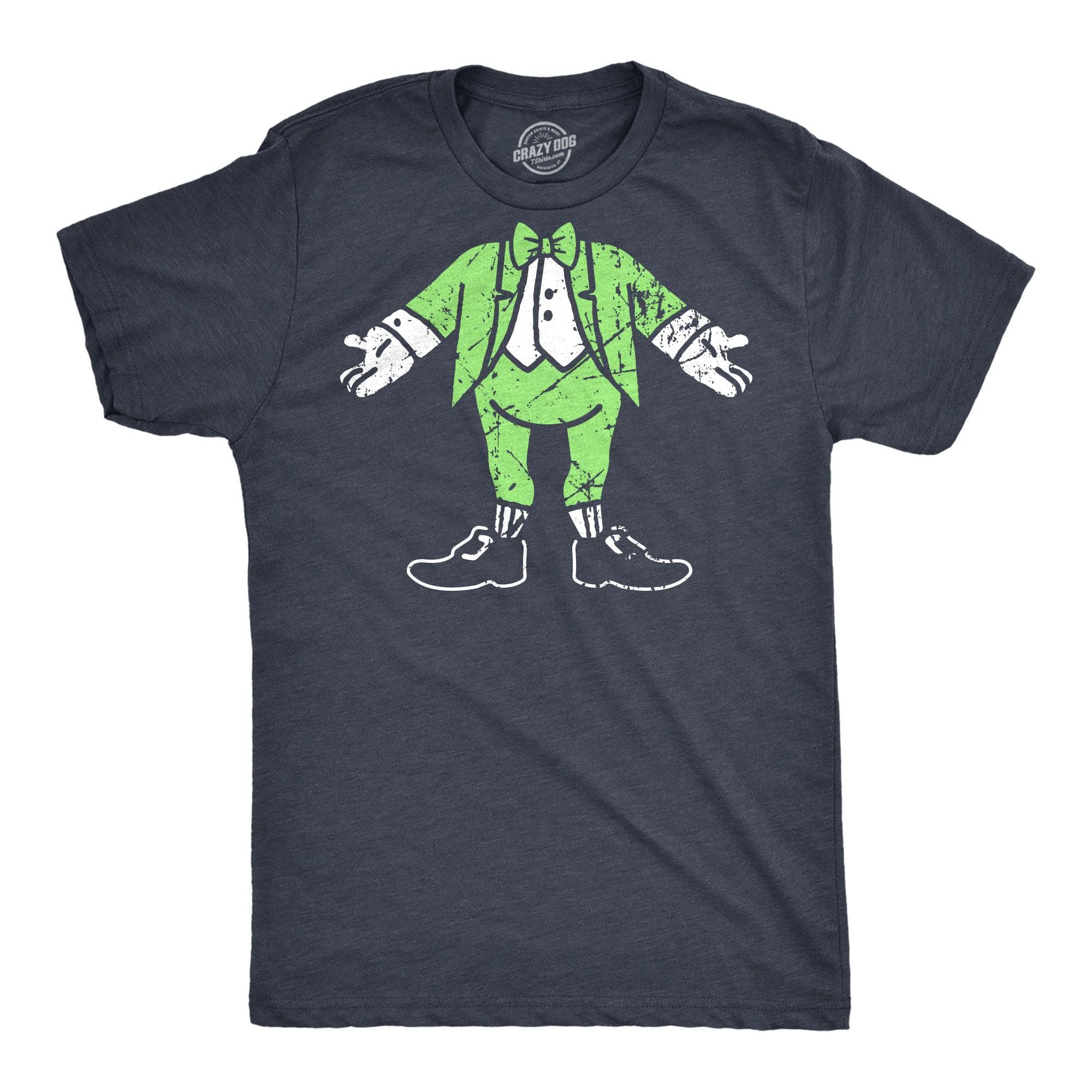 Leprechaun Body Men's Tshirt  -  Crazy Dog T-Shirts