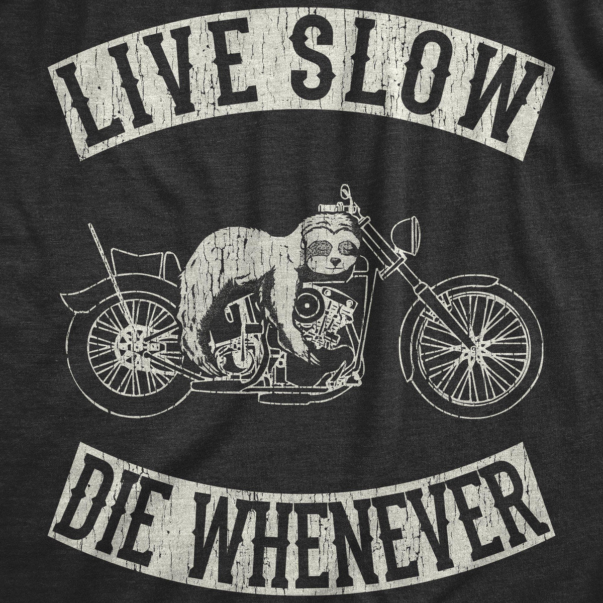 Live Slow Die Whenever Men&#39;s Tshirt - Crazy Dog T-Shirts