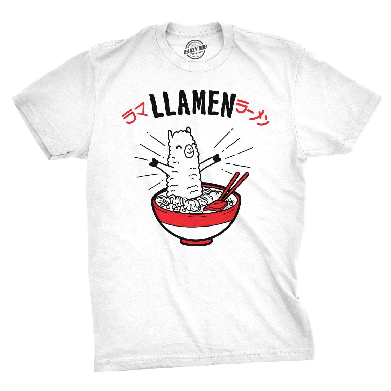 Llamen Men's Tshirt  -  Crazy Dog T-Shirts