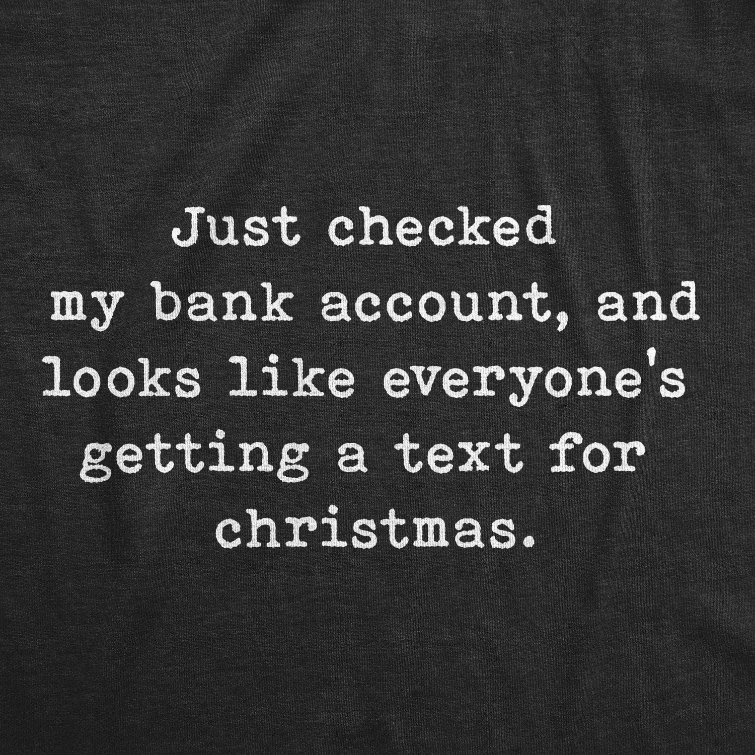 Looks Like Everyones Getting A Text For Christmas Men's Tshirt - Crazy Dog T-Shirts