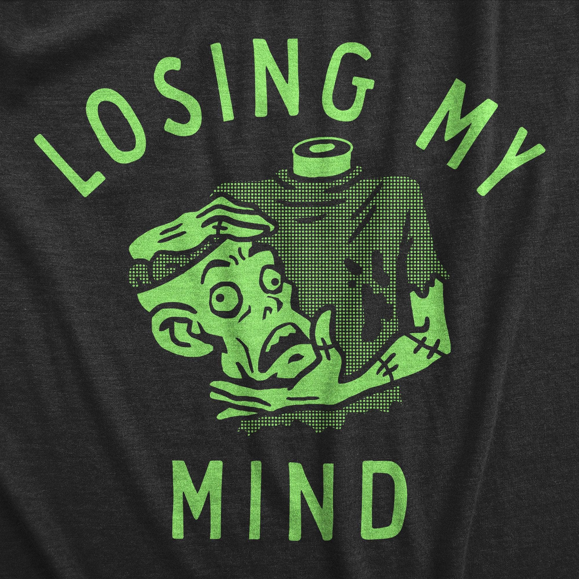 Losing My Mind Zombie Men's Tshirt  -  Crazy Dog T-Shirts