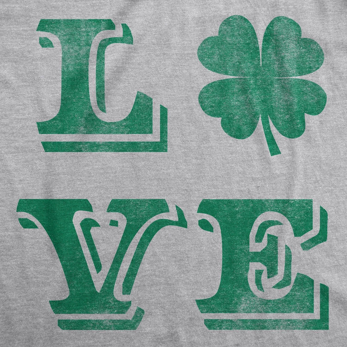 LOVE Lucky Clover Men&#39;s Tshirt  -  Crazy Dog T-Shirts