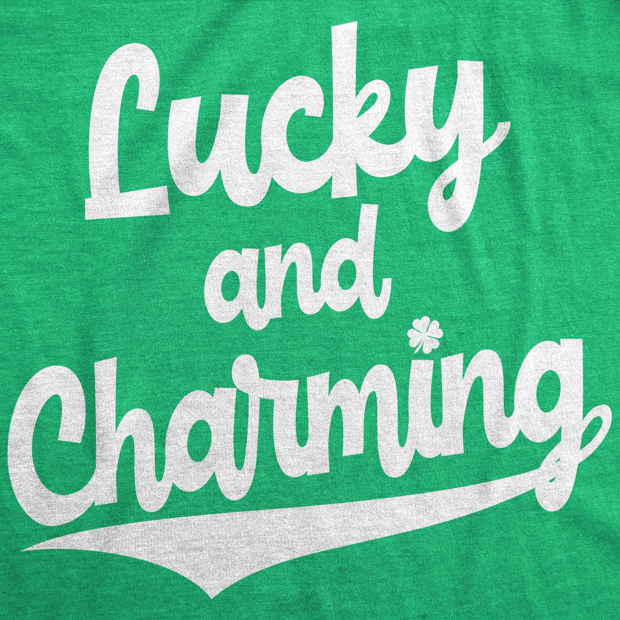 Lucky And Charming Men's Tshirt  -  Crazy Dog T-Shirts