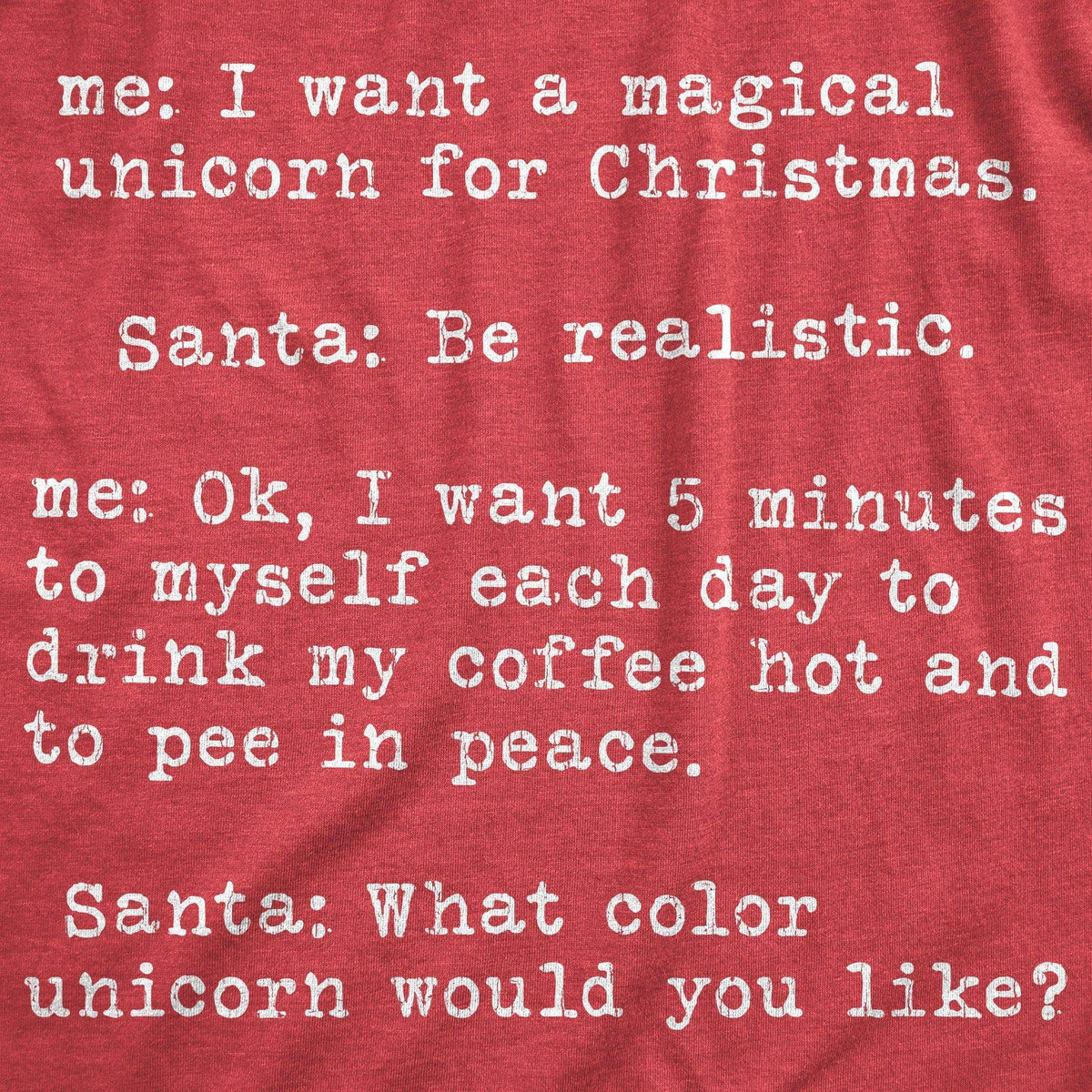 Magical Unicorn For Christmas Men&#39;s Tshirt - Crazy Dog T-Shirts