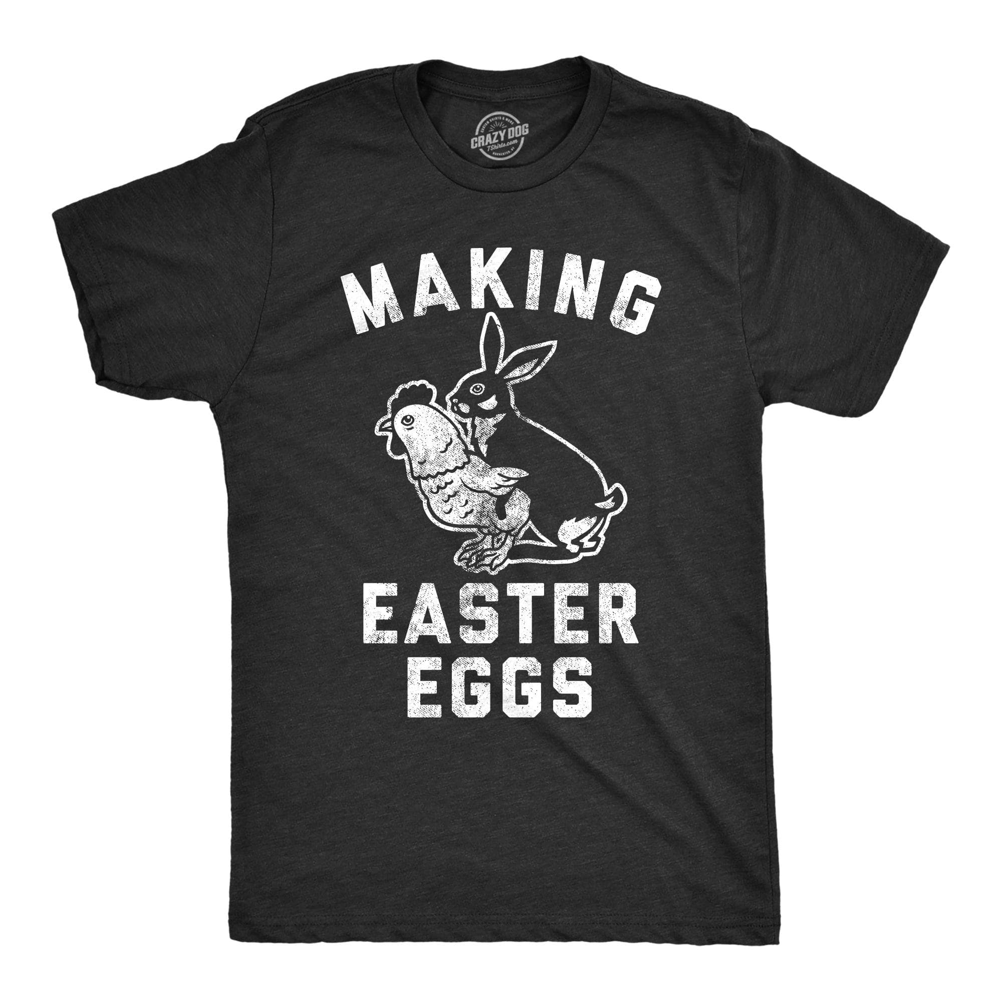 Making Easter Eggs Men's Tshirt  -  Crazy Dog T-Shirts