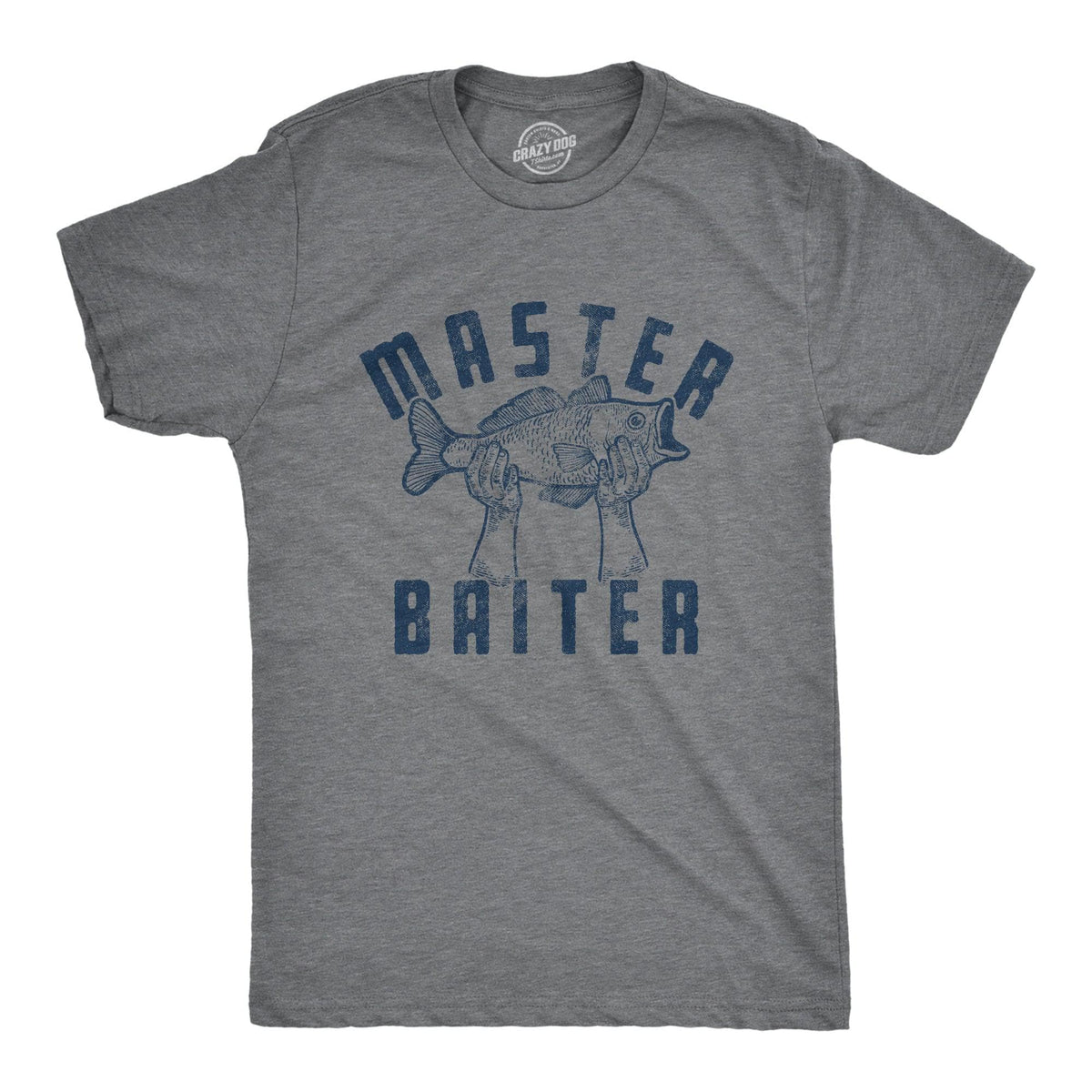 Master Baiter Fish Men&#39;s Tshirt  -  Crazy Dog T-Shirts