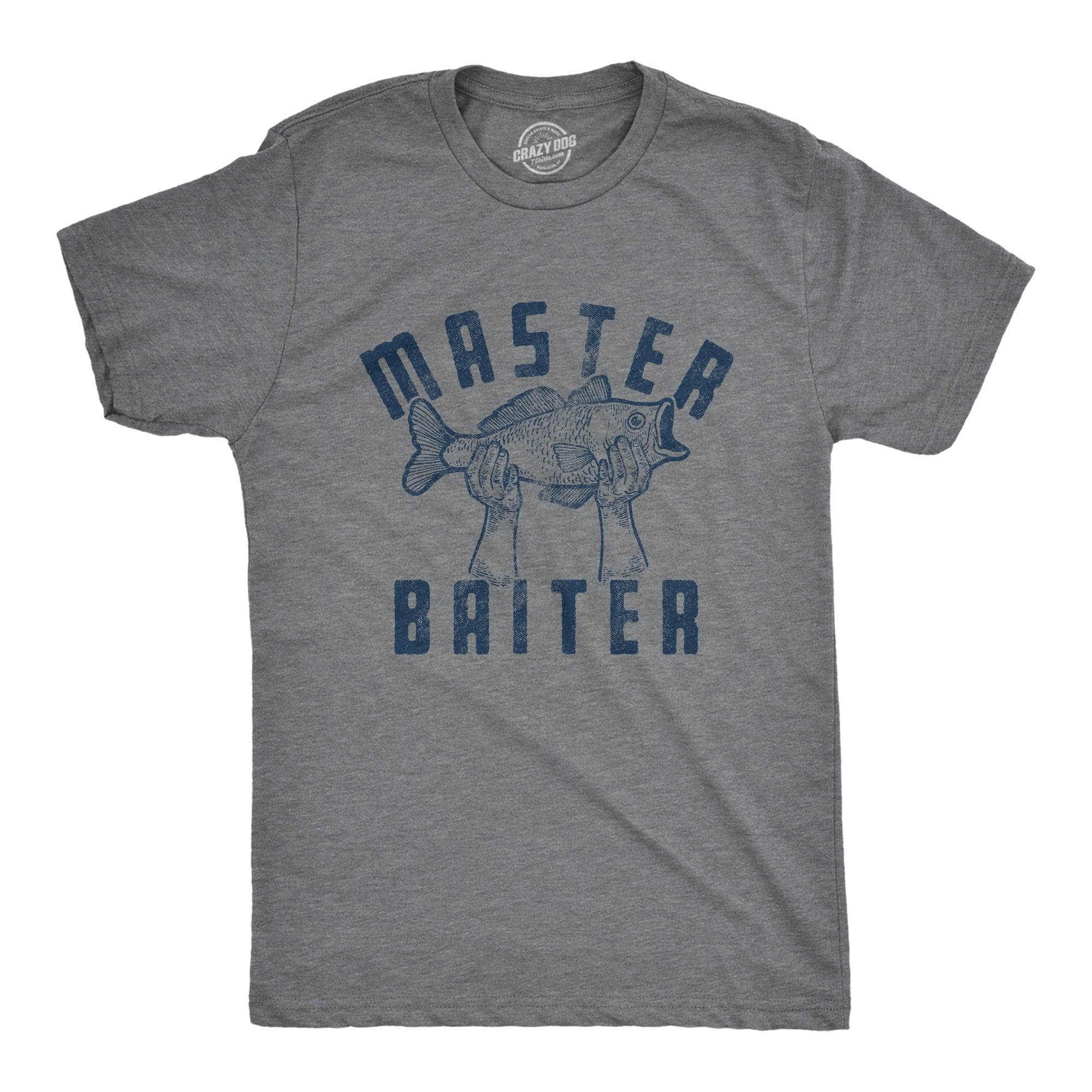 Master Baiter Fish Men's Tshirt  -  Crazy Dog T-Shirts